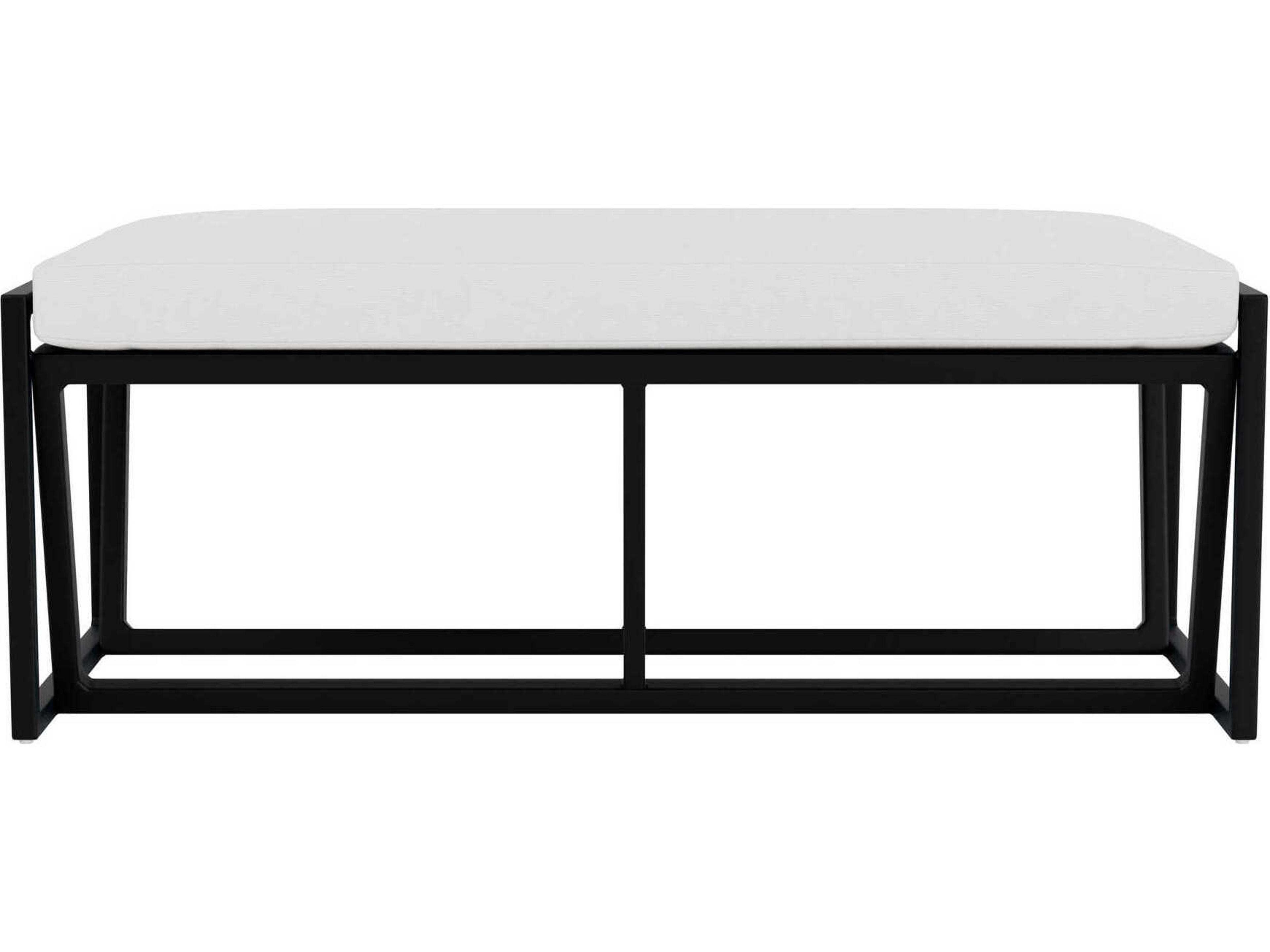 Lloyd Flanders Summit Aluminum Loveseat Patio Ottoman