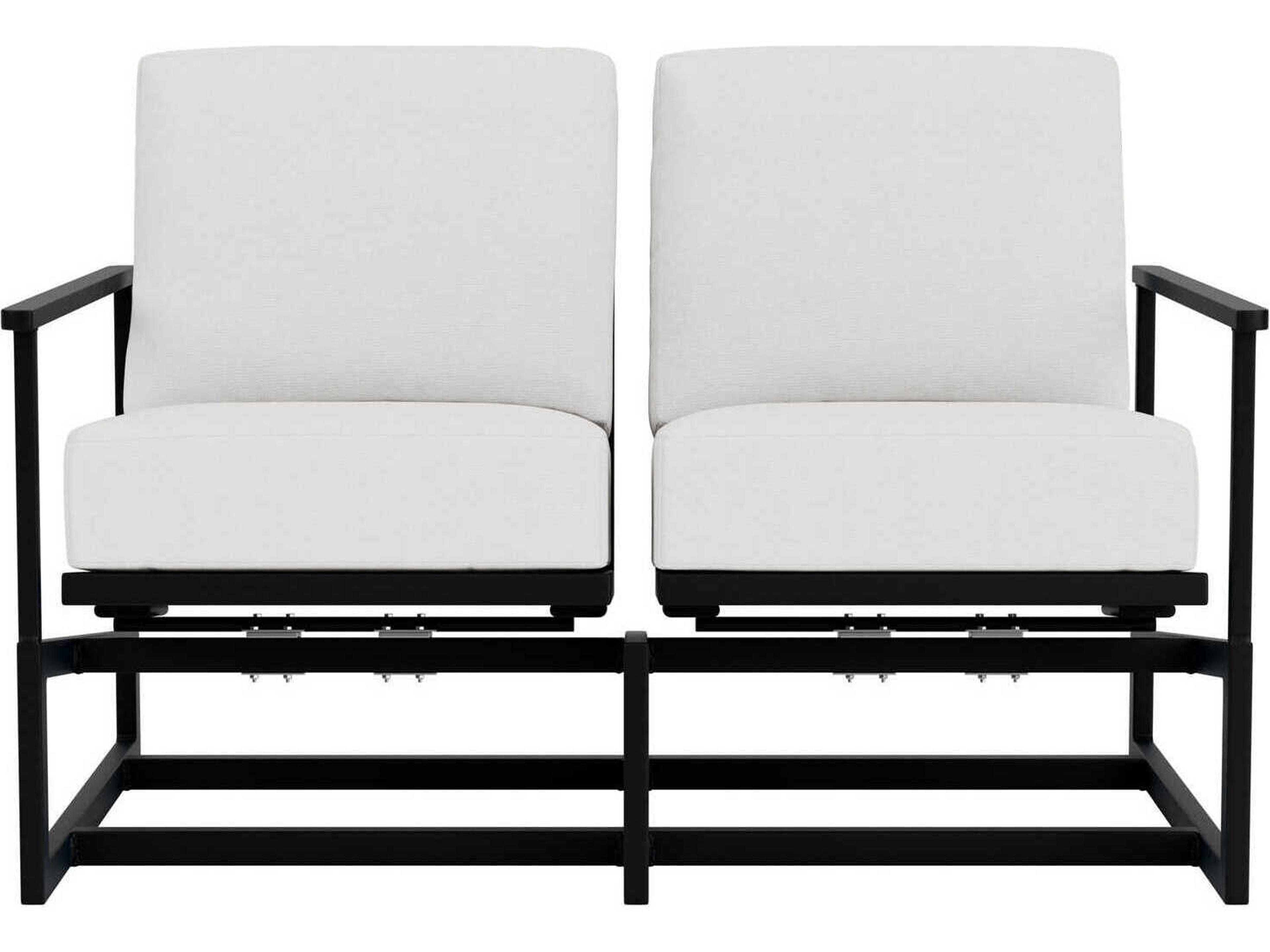 Lloyd Flanders Summit Aluminum Spring Rocker Patio Loveseat