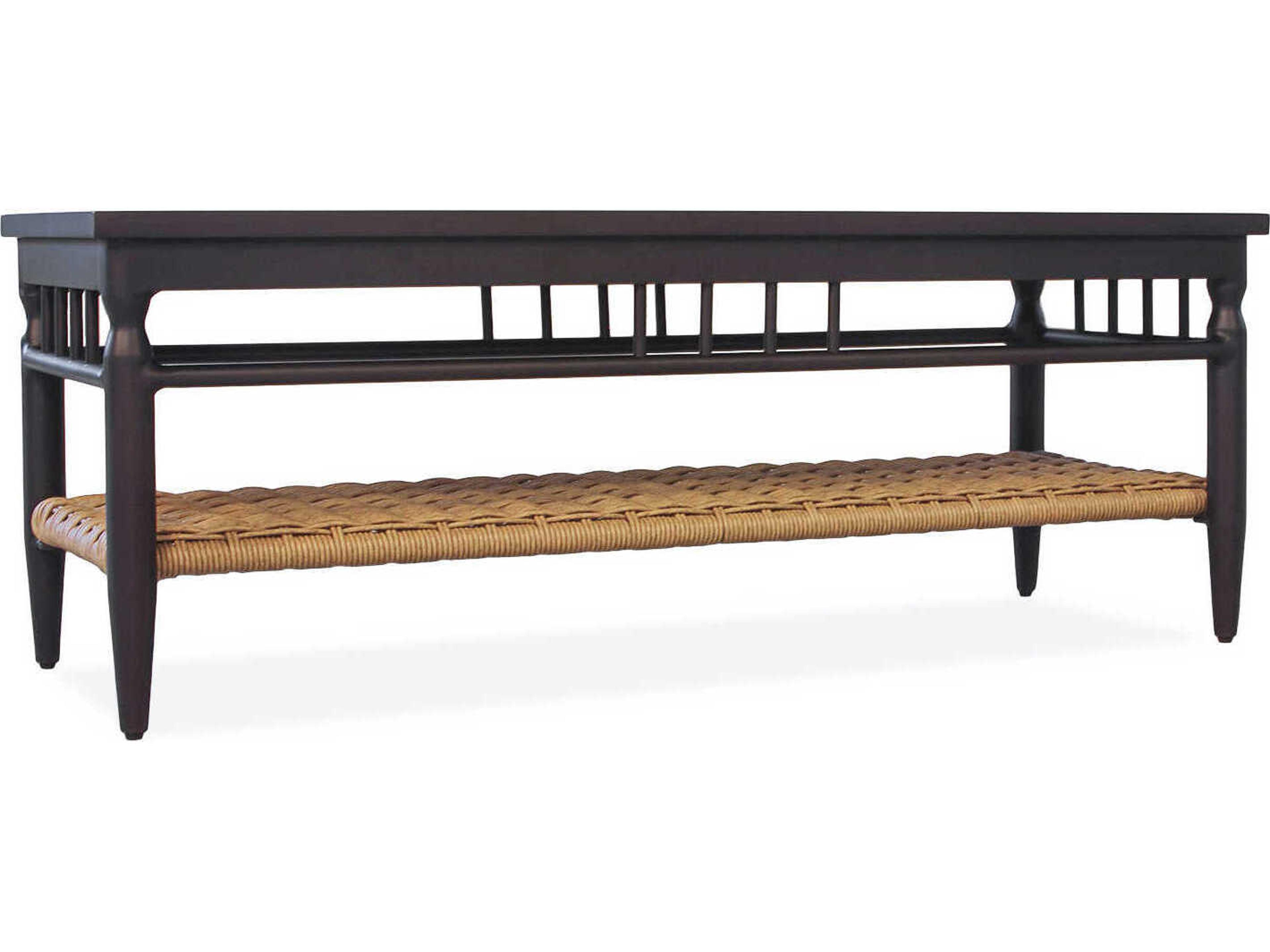 Low Country Aluminum Rectangular Outdoor Patio Coffee Table