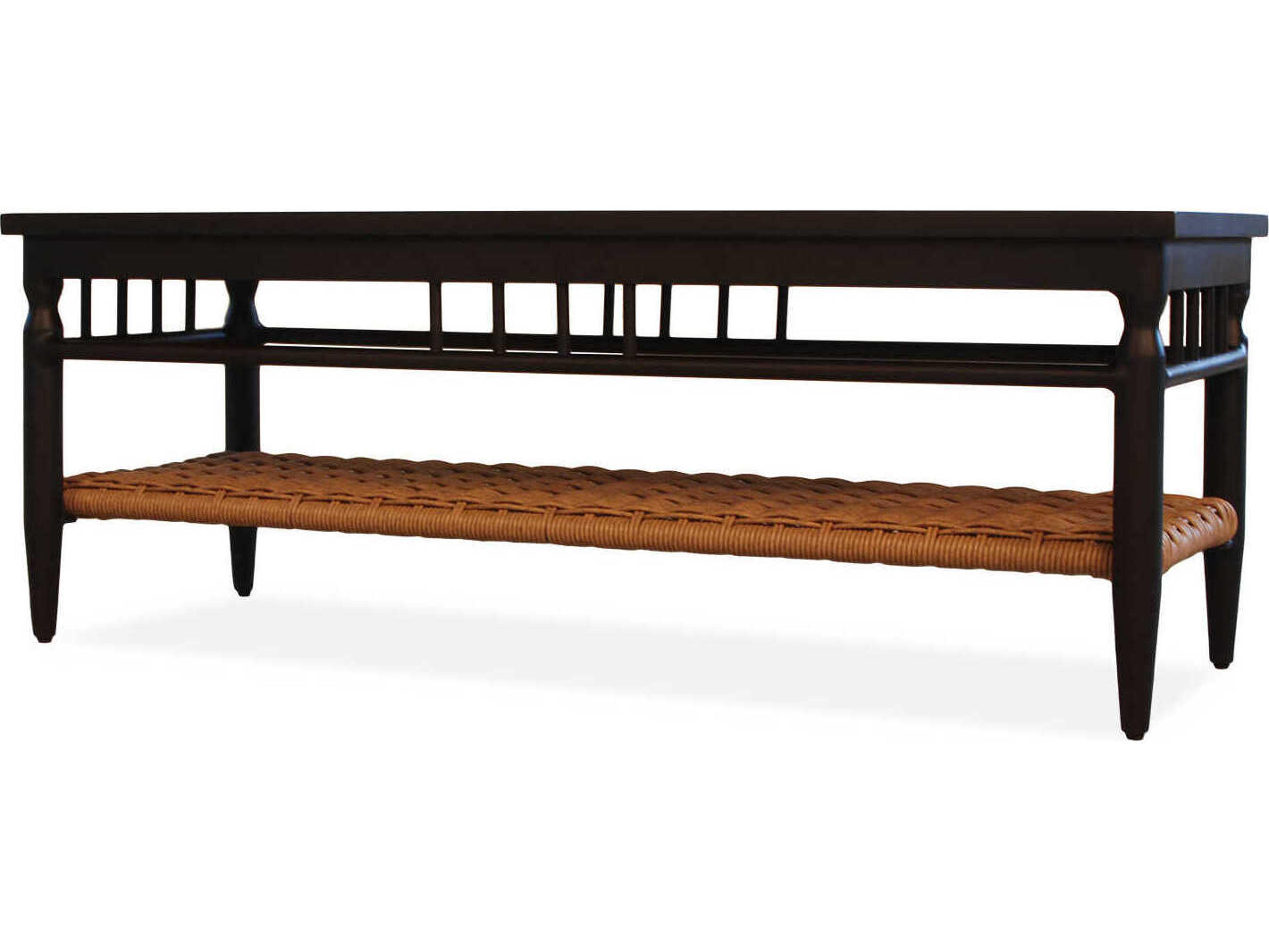 Lloyd Flanders Low Country Aluminum Rectangular Outdoor Patio Coffee Table