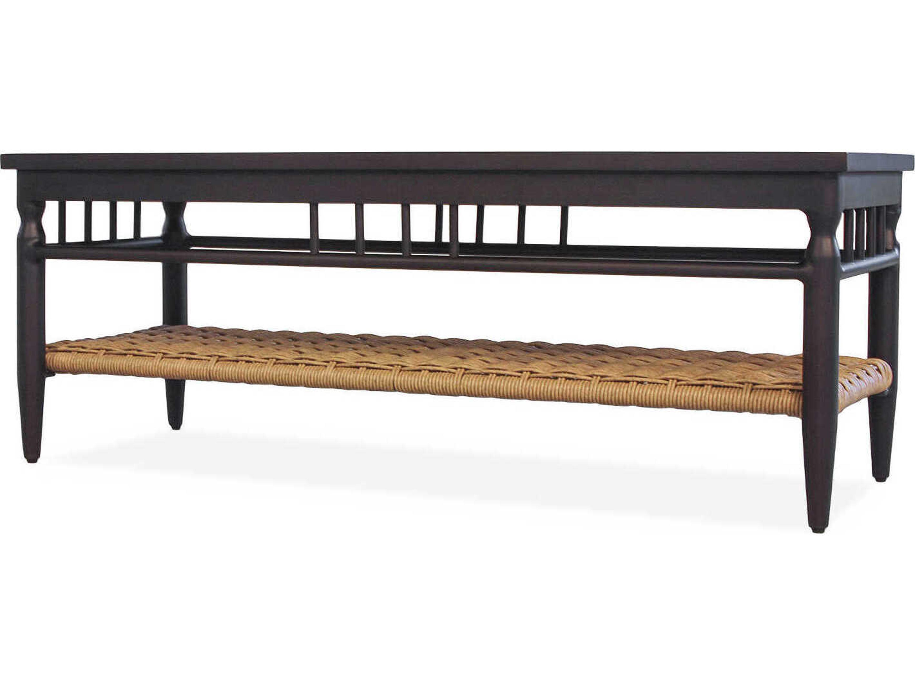 Lloyd Flanders Low Country Aluminum Rectangular Outdoor Patio Coffee Table