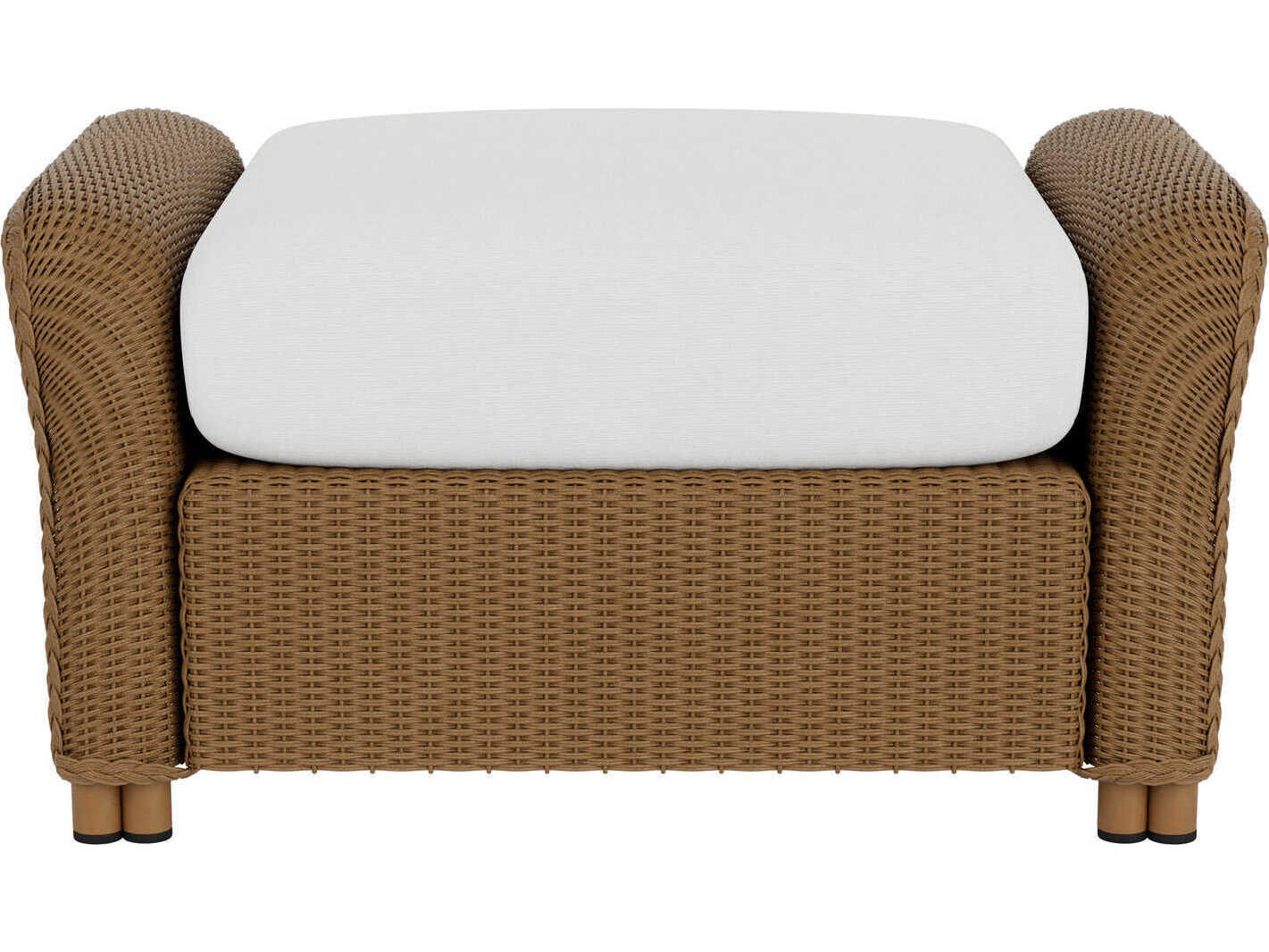 Lloyd Flanders Reflections Wicker Small Outdoor Ottoman