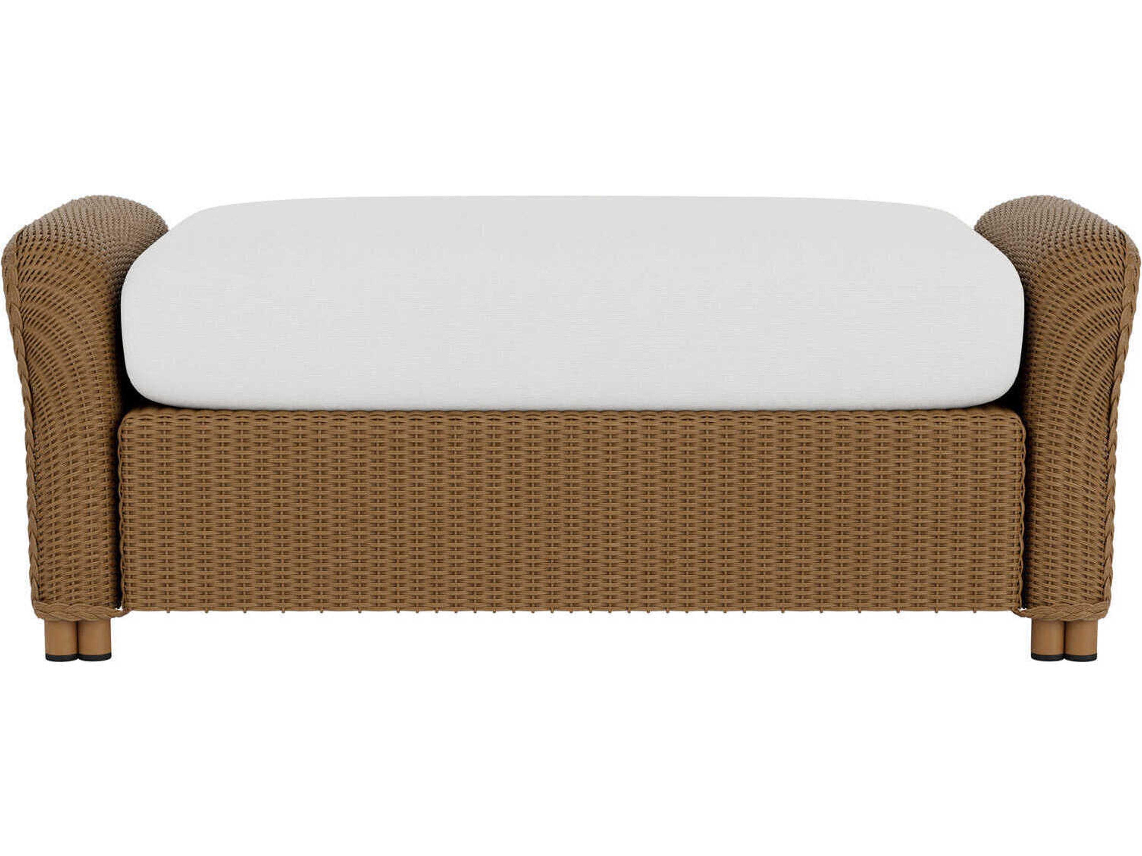 Lloyd Flanders Reflections Wicker Large Outdoor Patio Ottoman