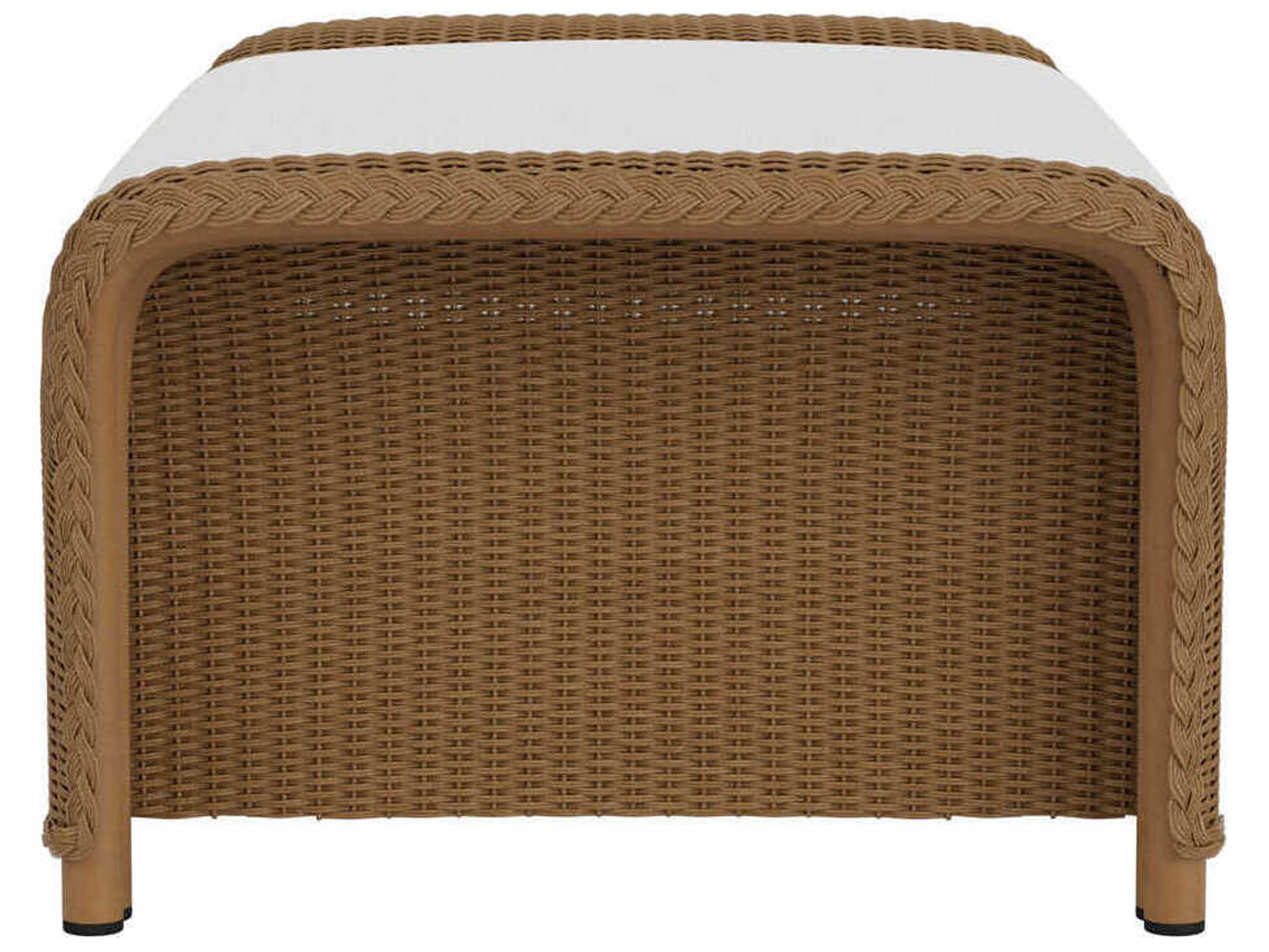 Lloyd Flanders Reflections Wicker Large Outdoor Patio Ottoman