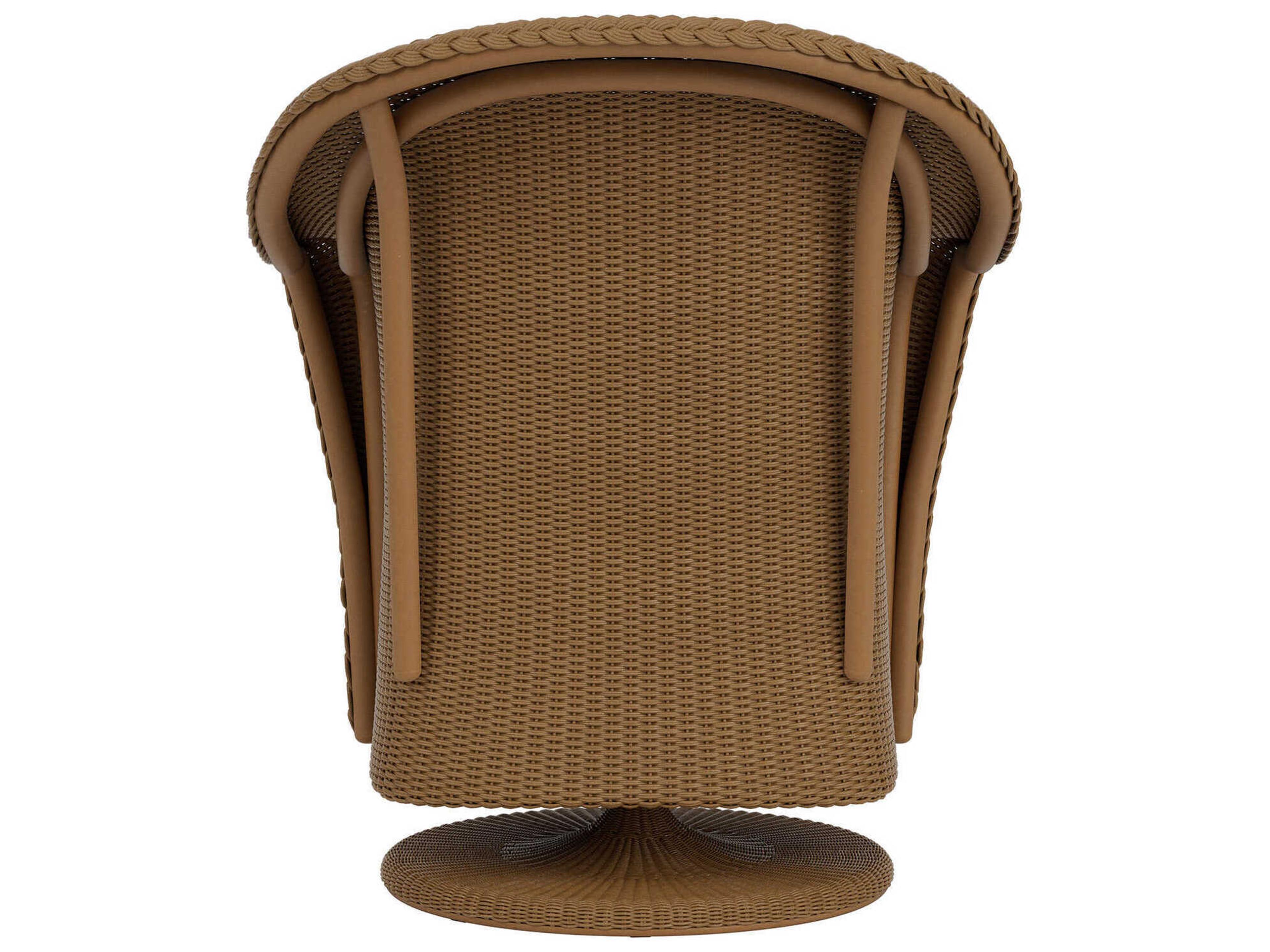 Lloyd Flanders Reflections Wicker Swivel Patio Dining Arm Chair