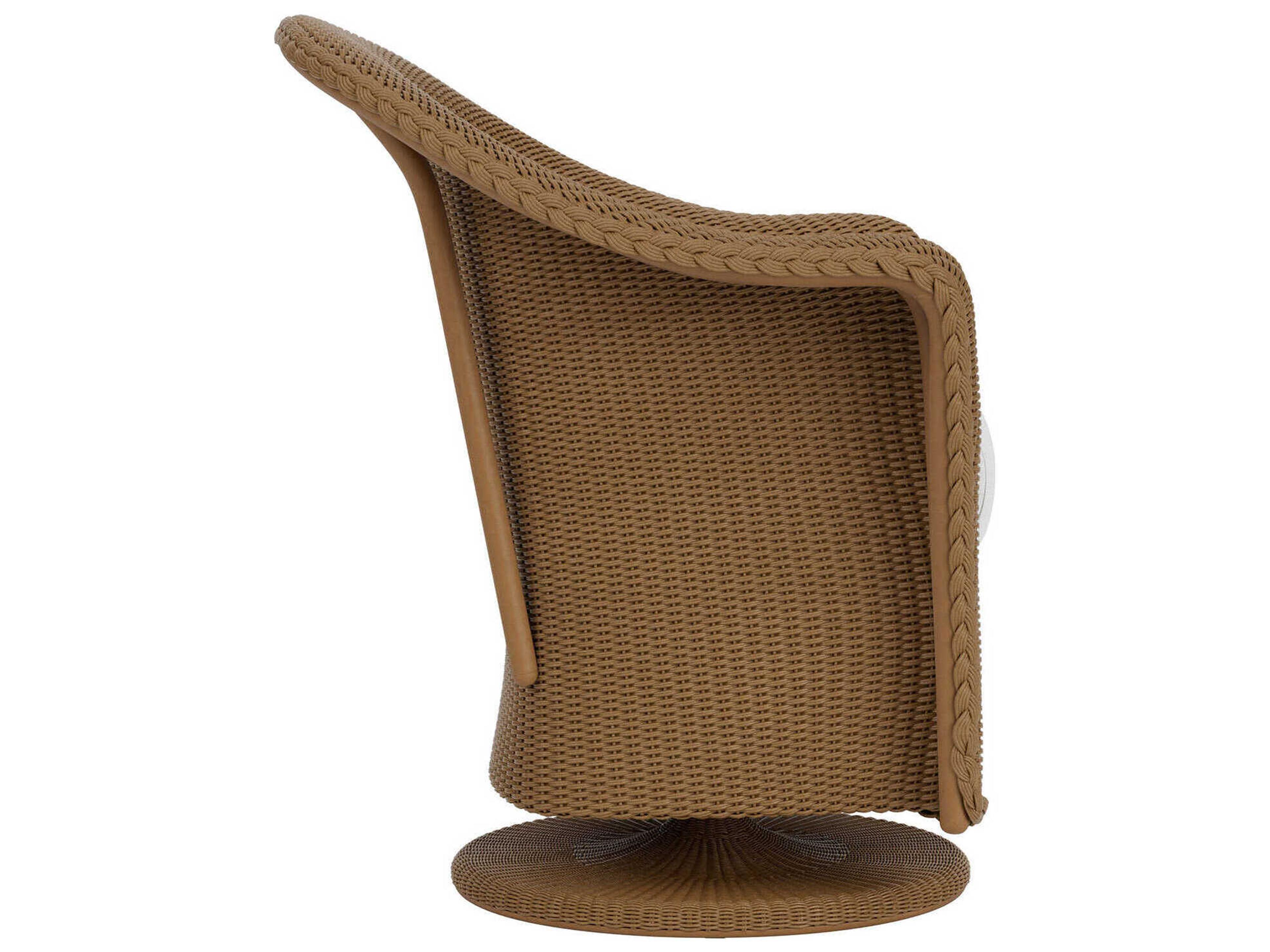 Lloyd Flanders Reflections Wicker Swivel Patio Dining Arm Chair