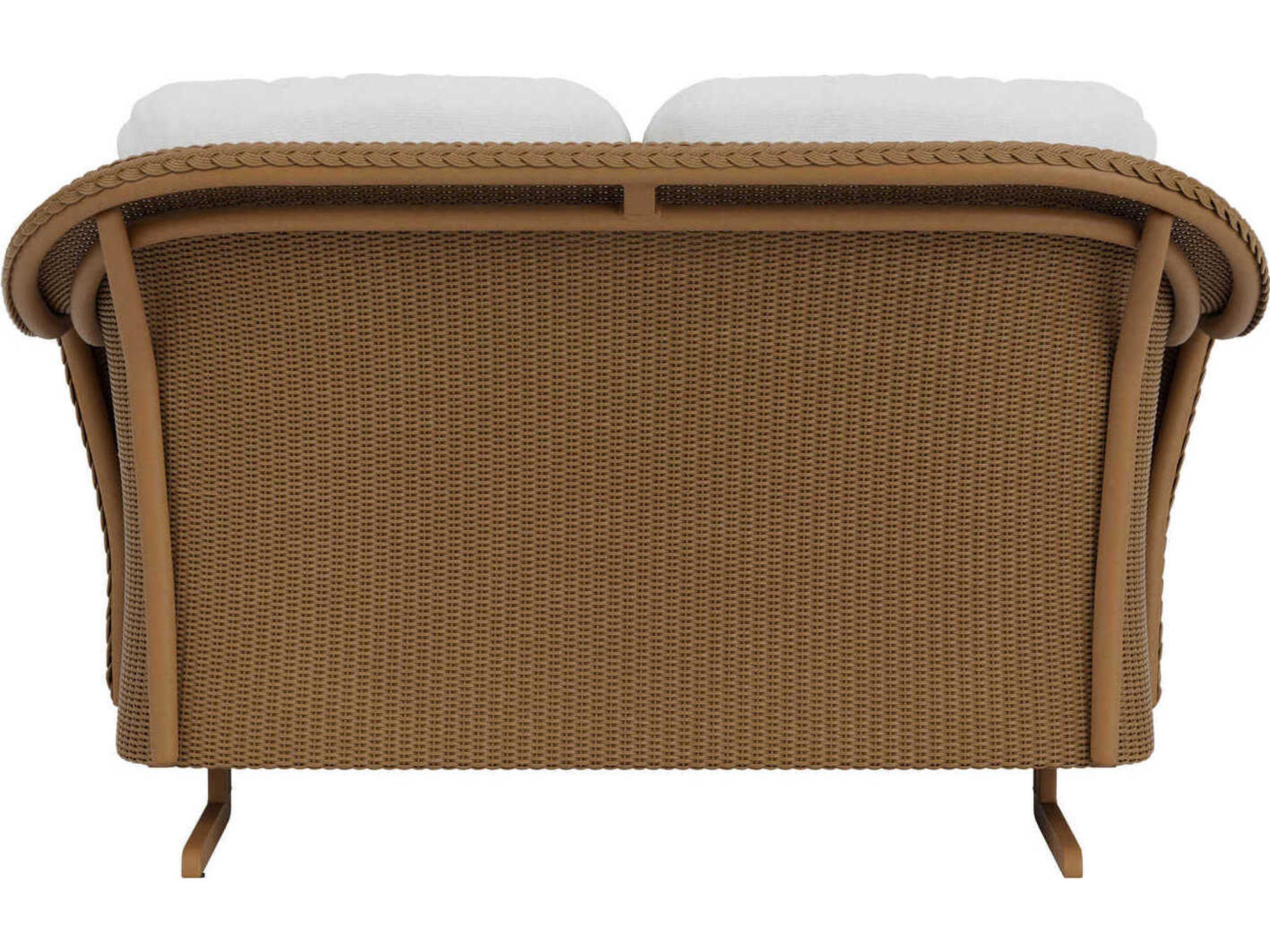 Lloyd Flanders Reflections Wicker Patio Loveseat Glider