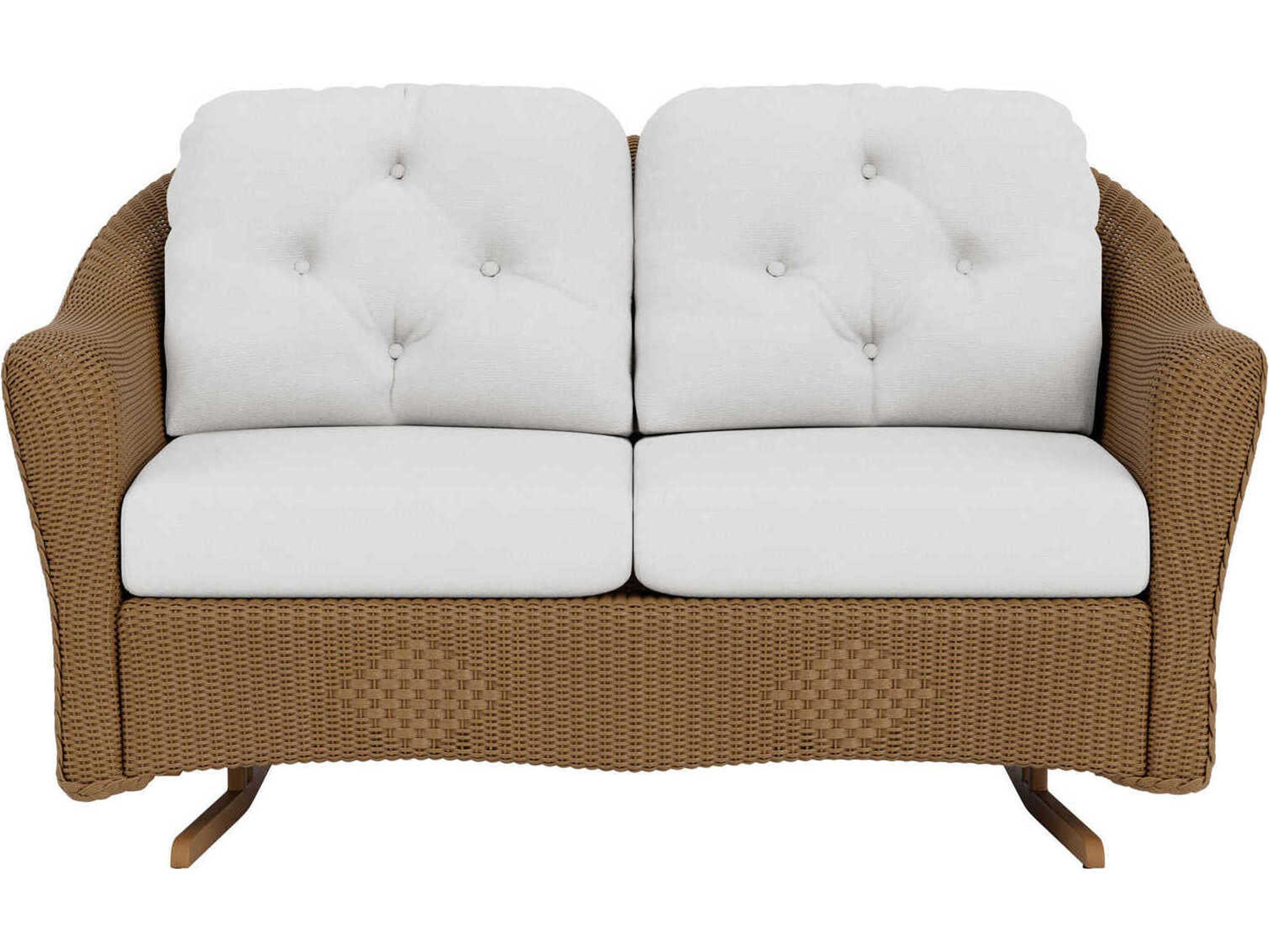 Lloyd Flanders Reflections Wicker Patio Loveseat Glider