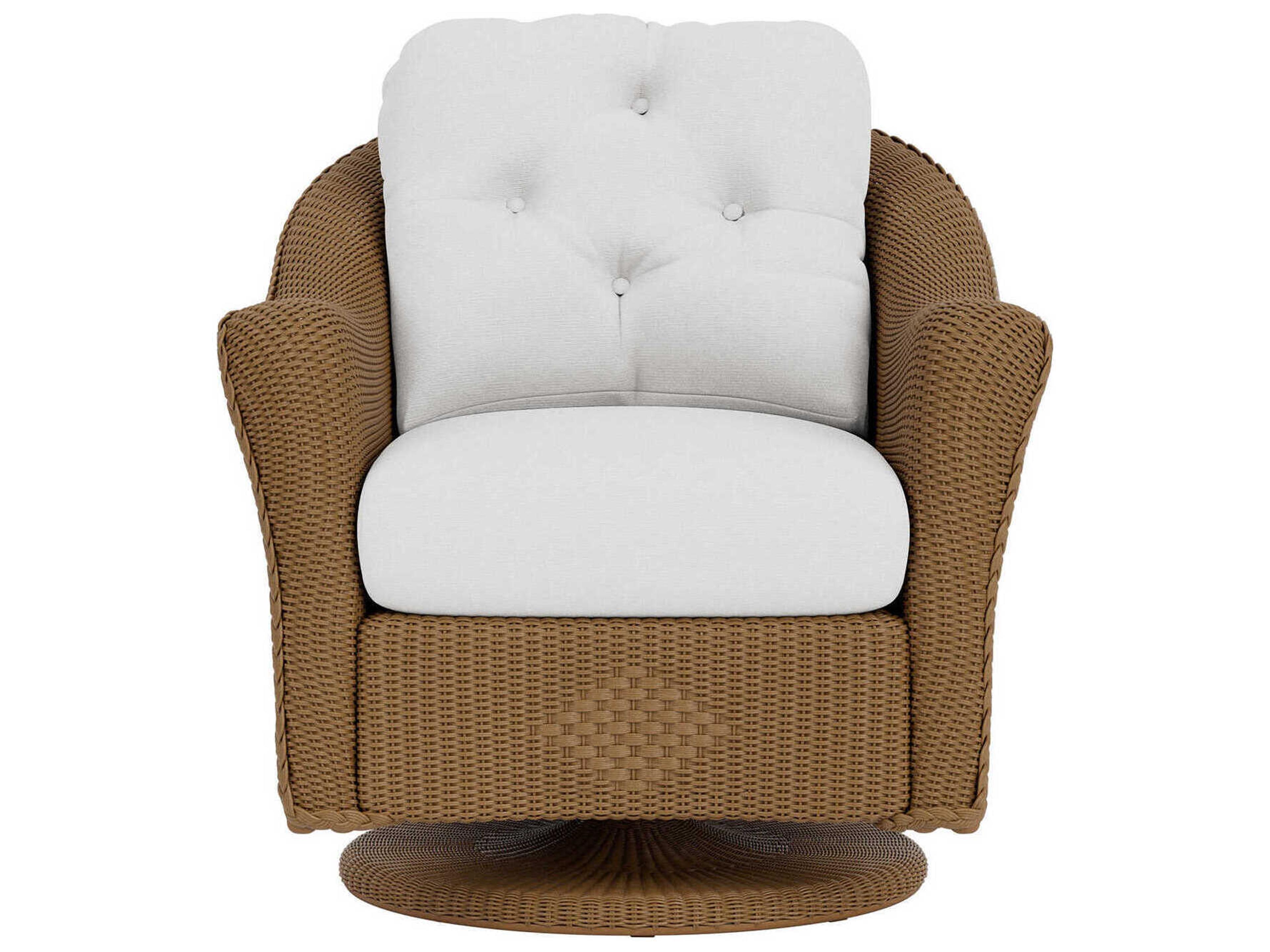 Lloyd Flanders Reflections Wicker Swivel Rocker Patio Lounge Chair