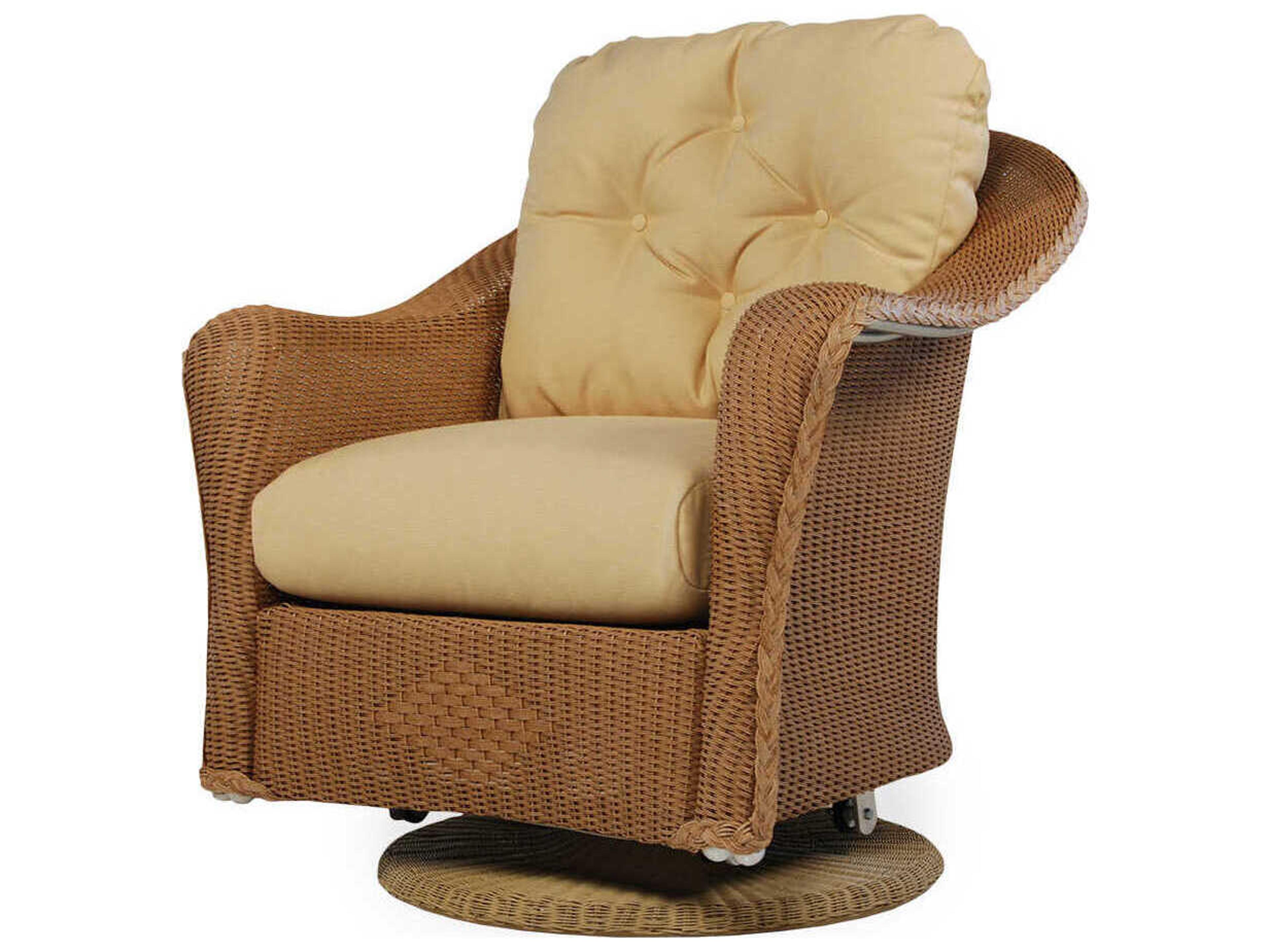 Lloyd Flanders Reflections Wicker Swivel Glider Outdoor Lounge Chair