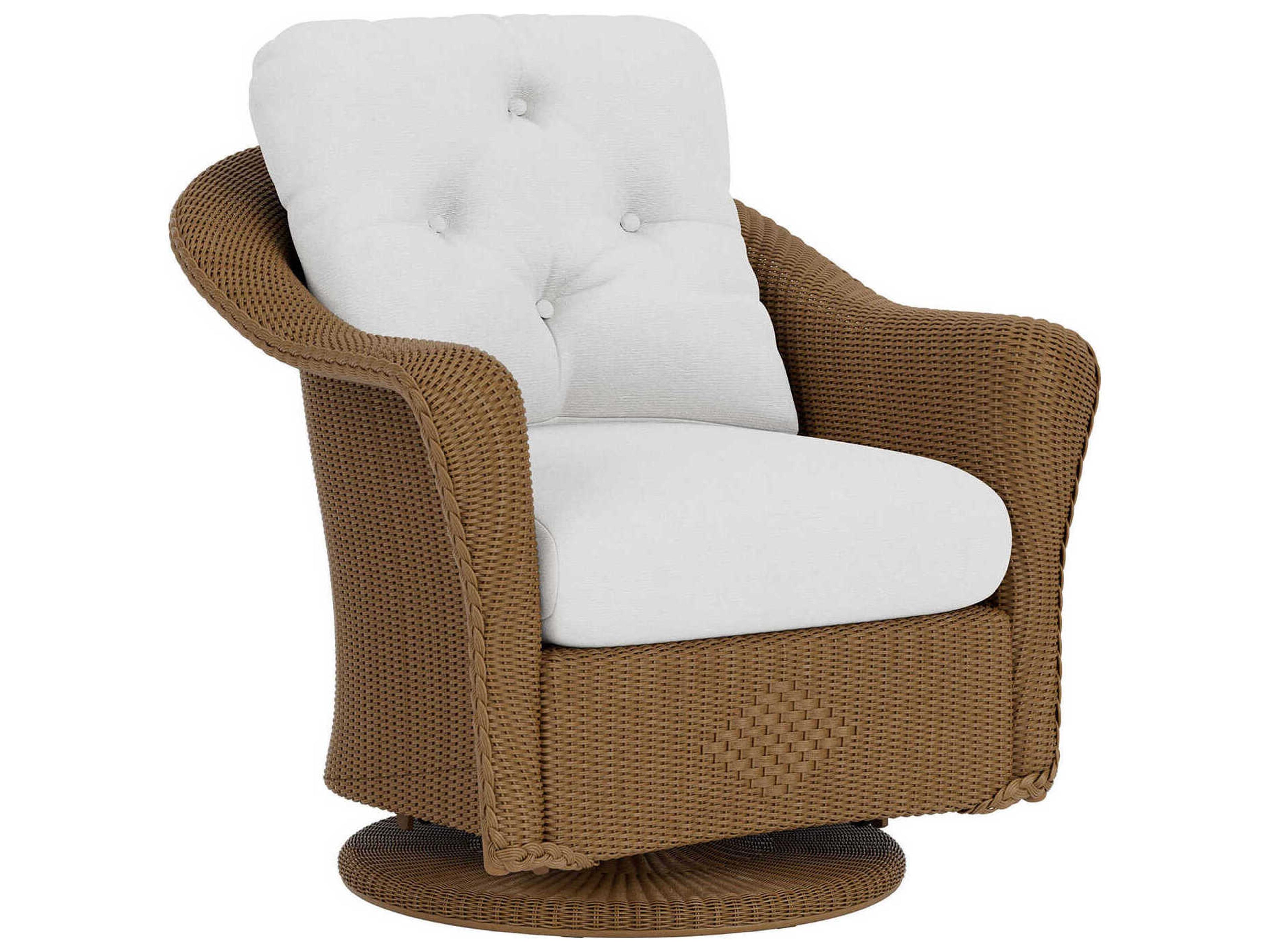 Lloyd Flanders Reflections Wicker Swivel Glider Outdoor Lounge Chair