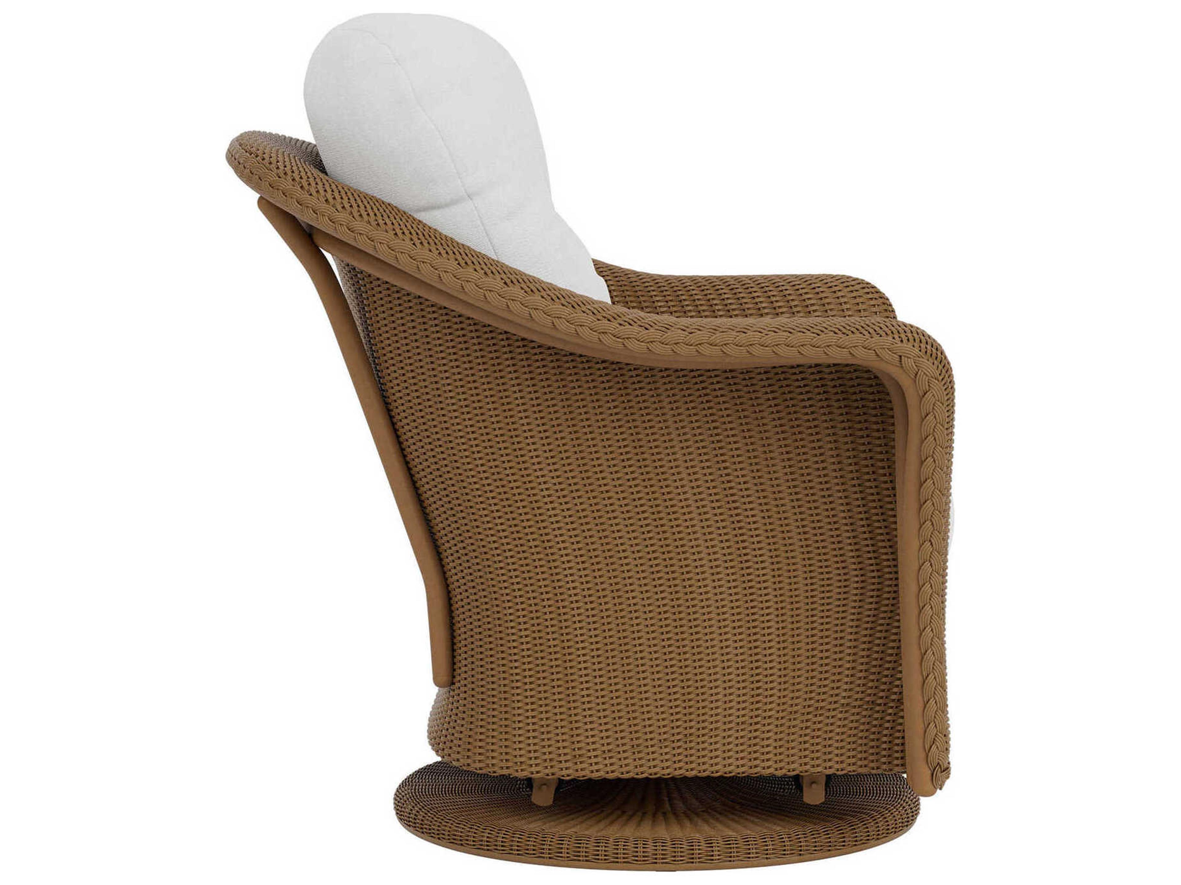 Lloyd Flanders Reflections Wicker Swivel Glider Outdoor Lounge Chair