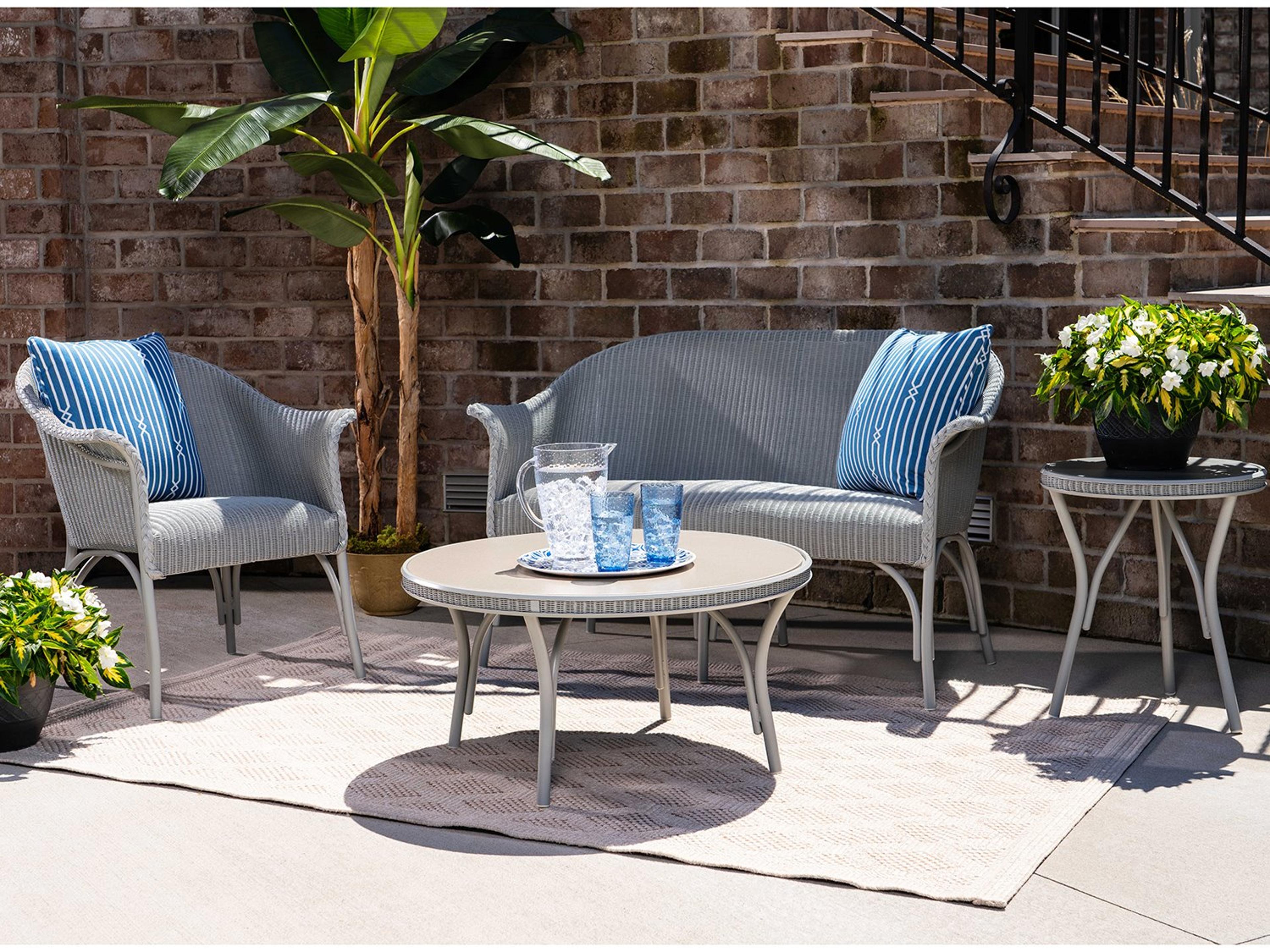 All Seasons Wicker Patio Lounge Set