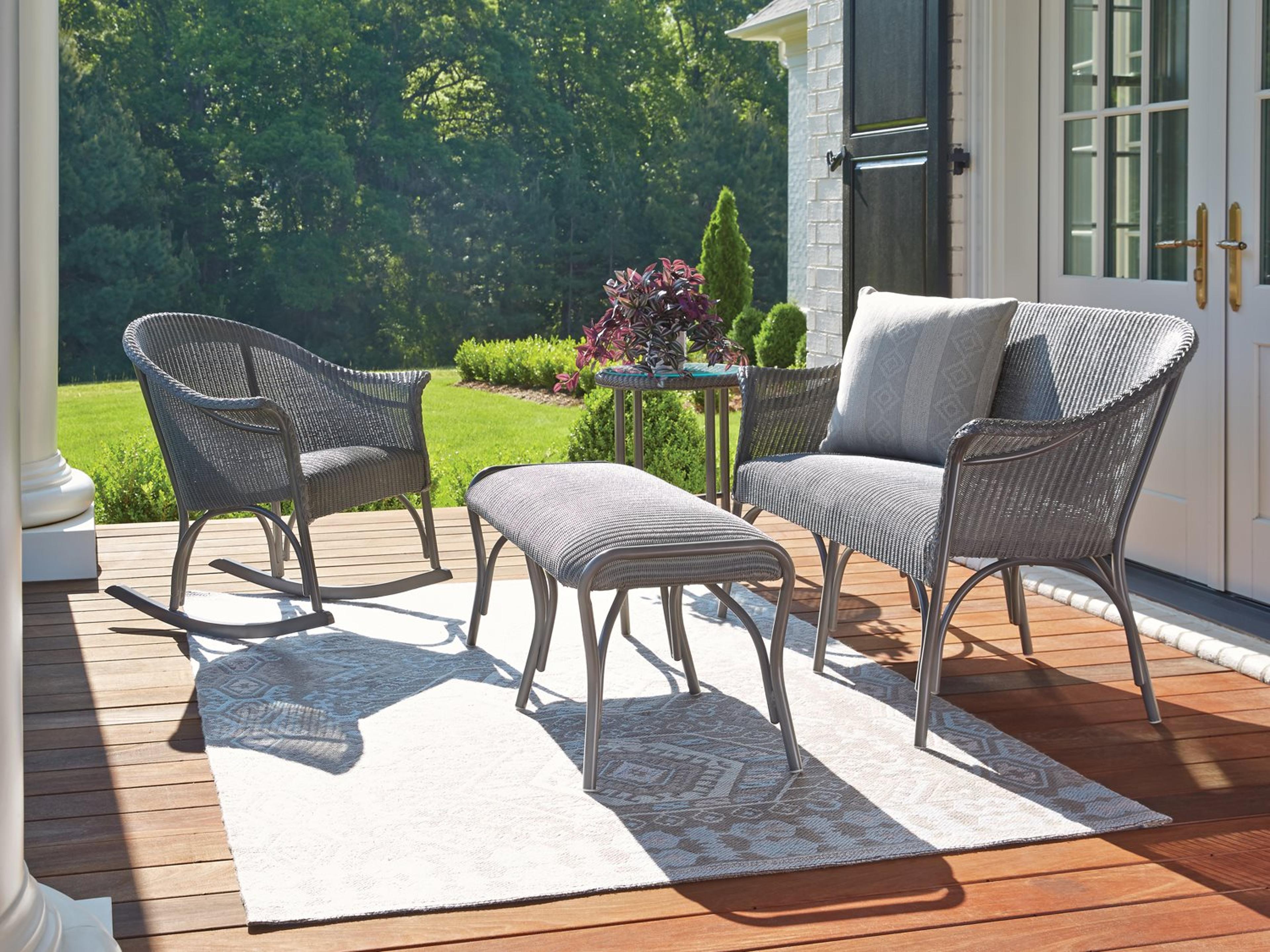 All Seasons Wicker Patio Lounge Set