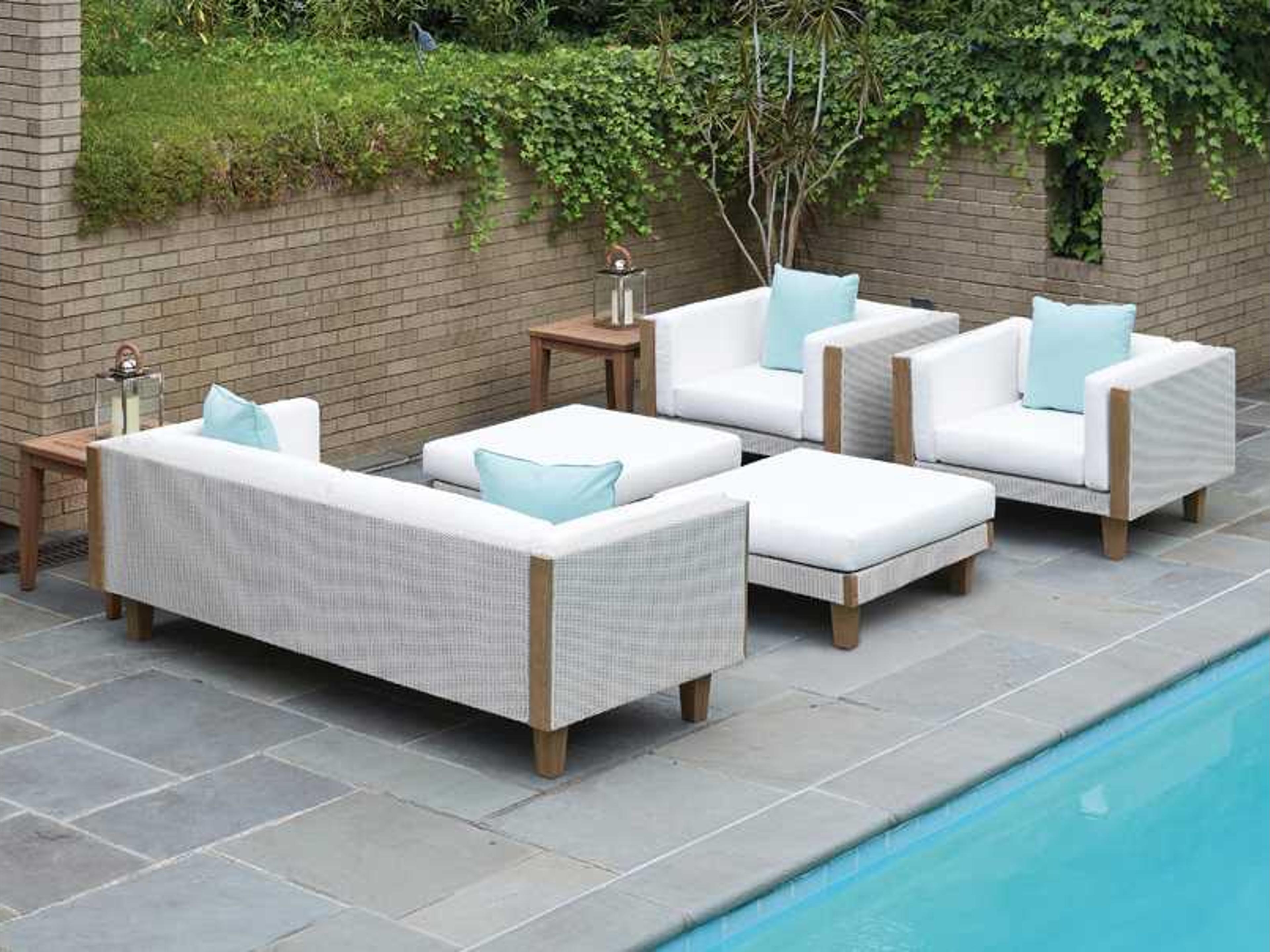 Catalina Wicker Patio Lounge Set
