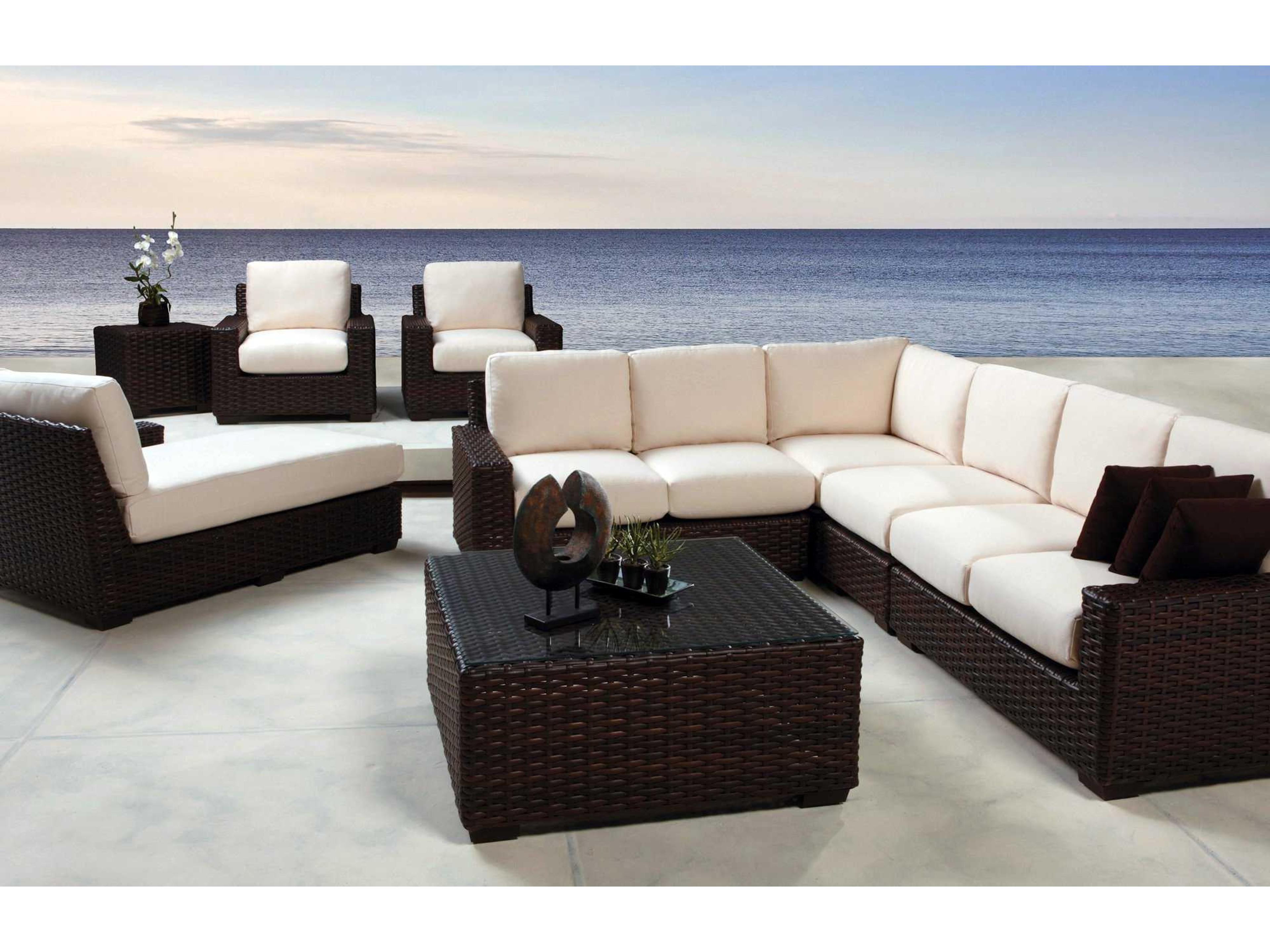 Contempo Wicker Cushion Patio Lounge Set