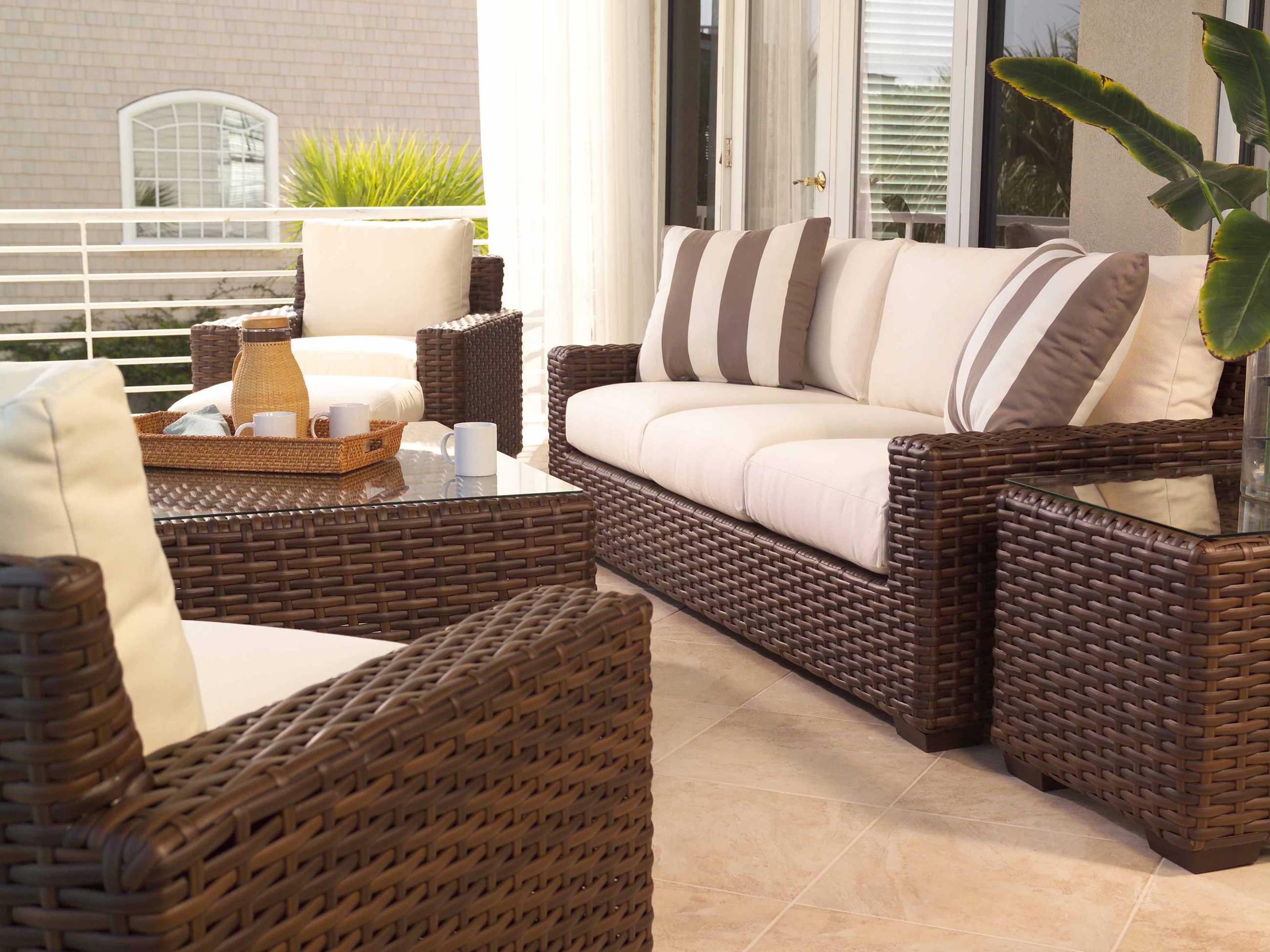 Contempo Wicker Outdoor Patio Lounge Set