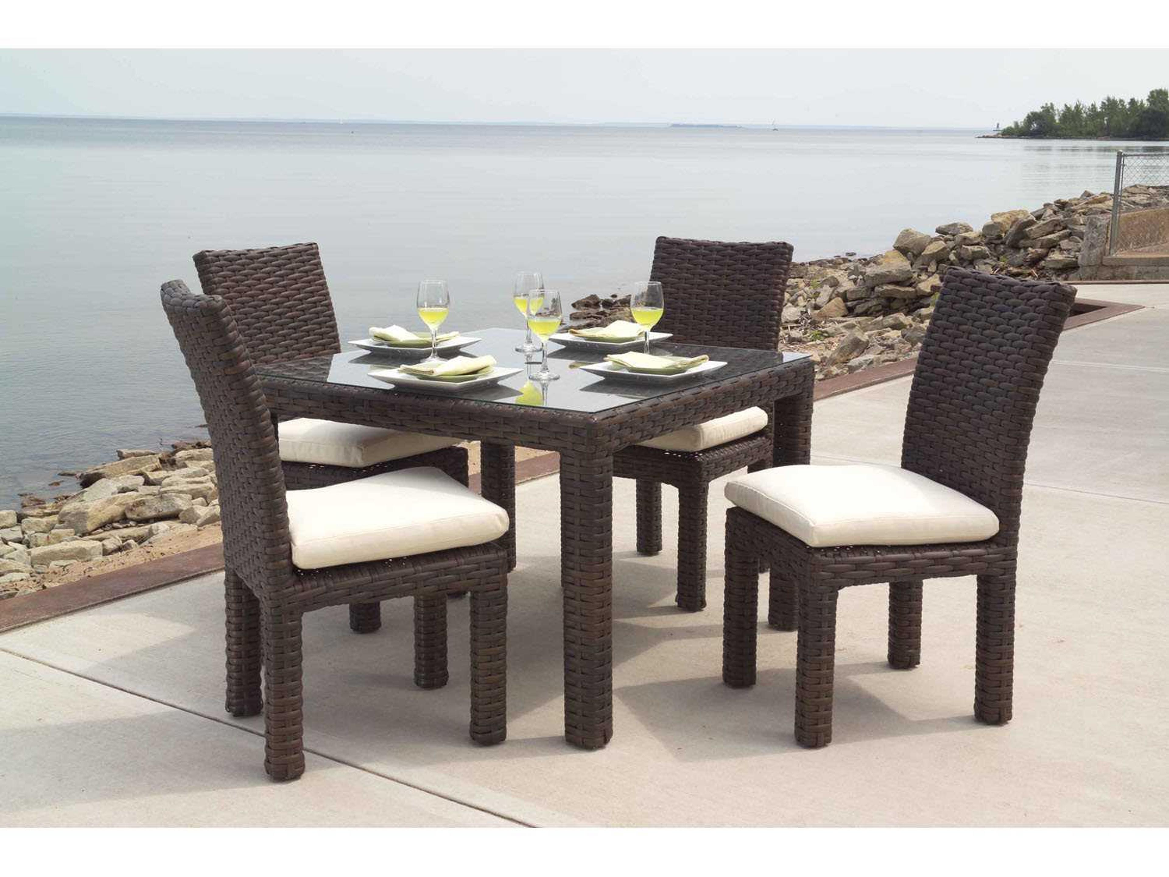 Contempo Wicker Patio Dining Set