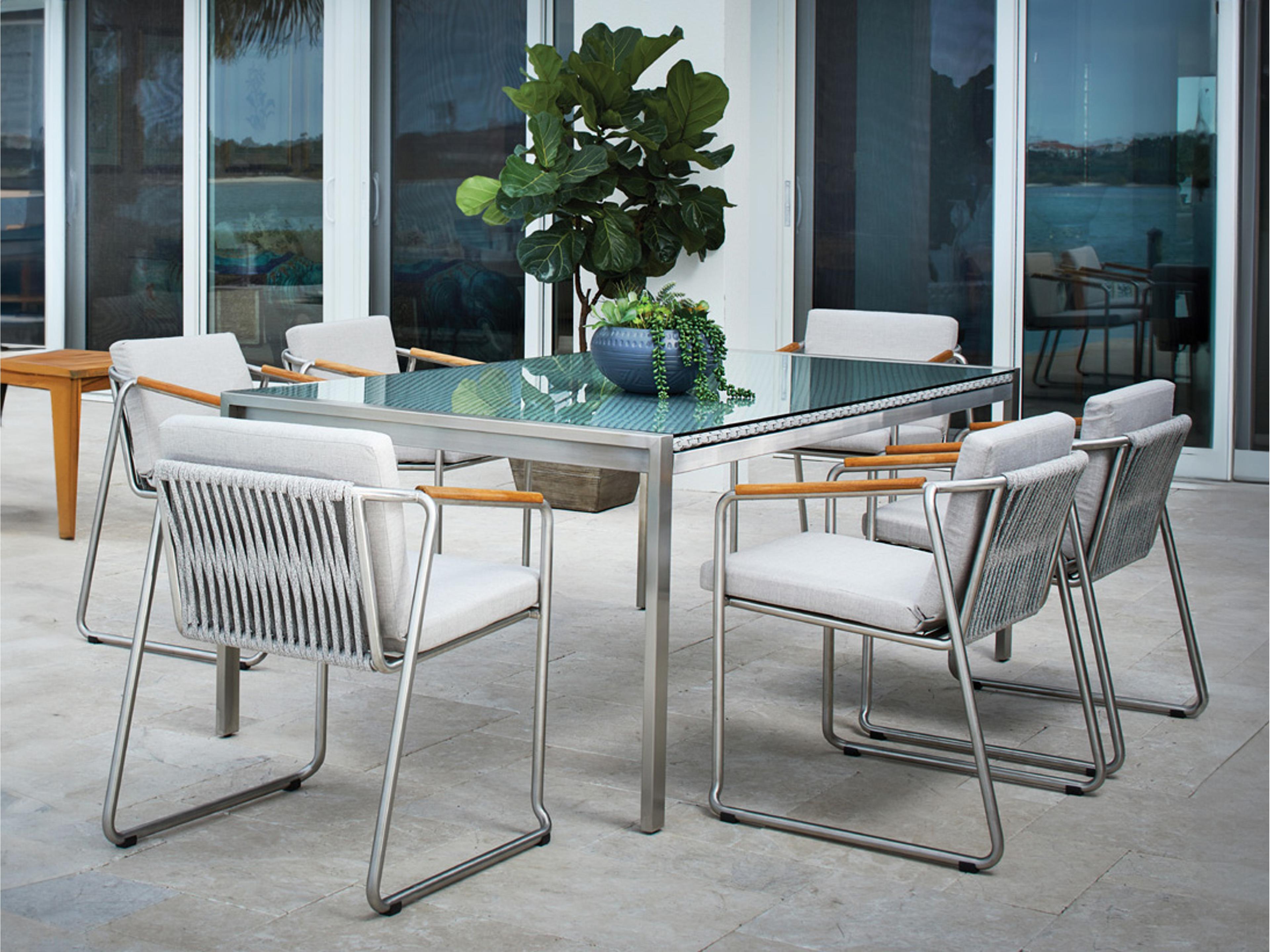 Elevation Steel Outdoor Patio Dining Set
