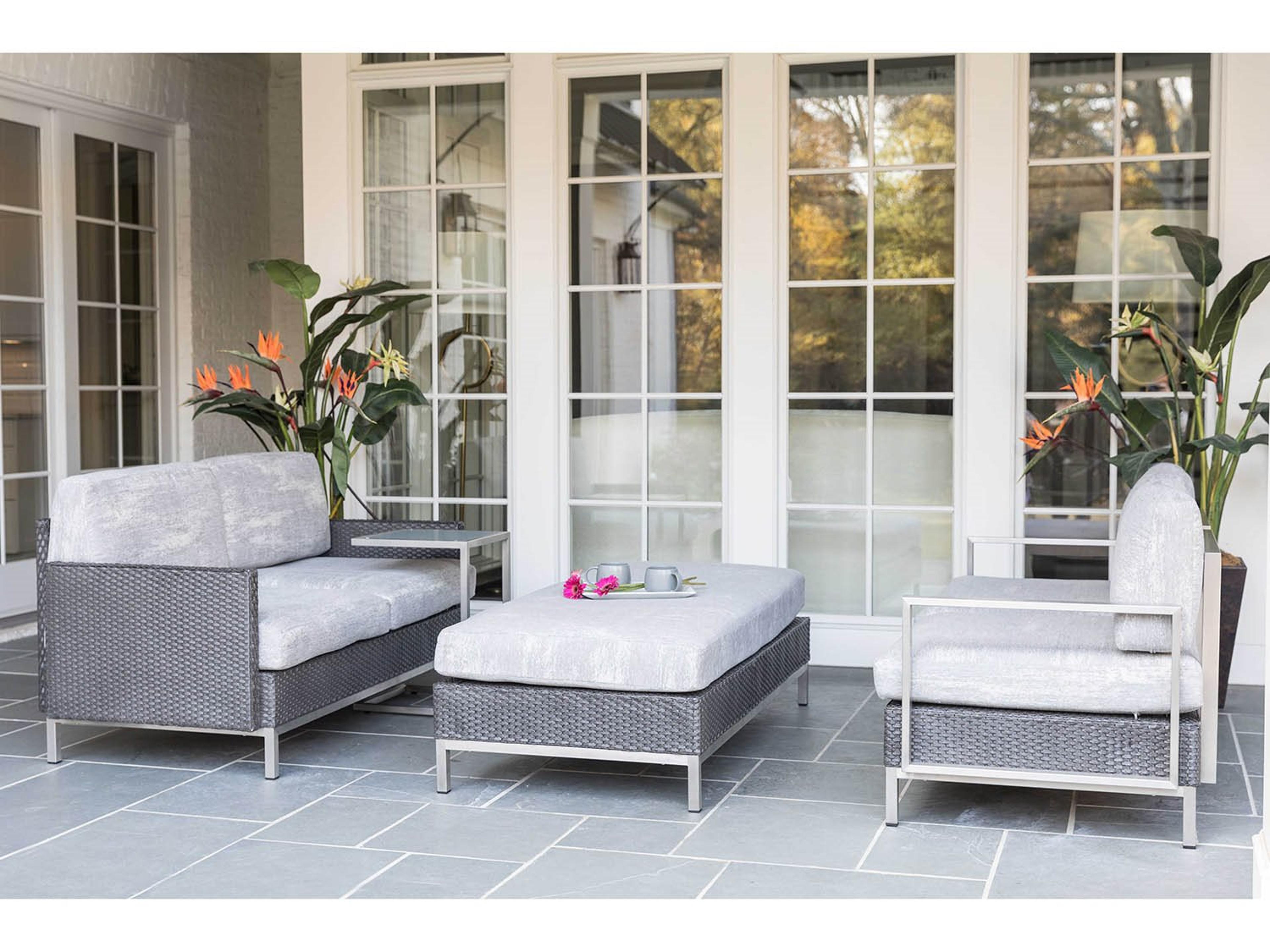 Elements Steel Wicker Outdoor Lounge Set