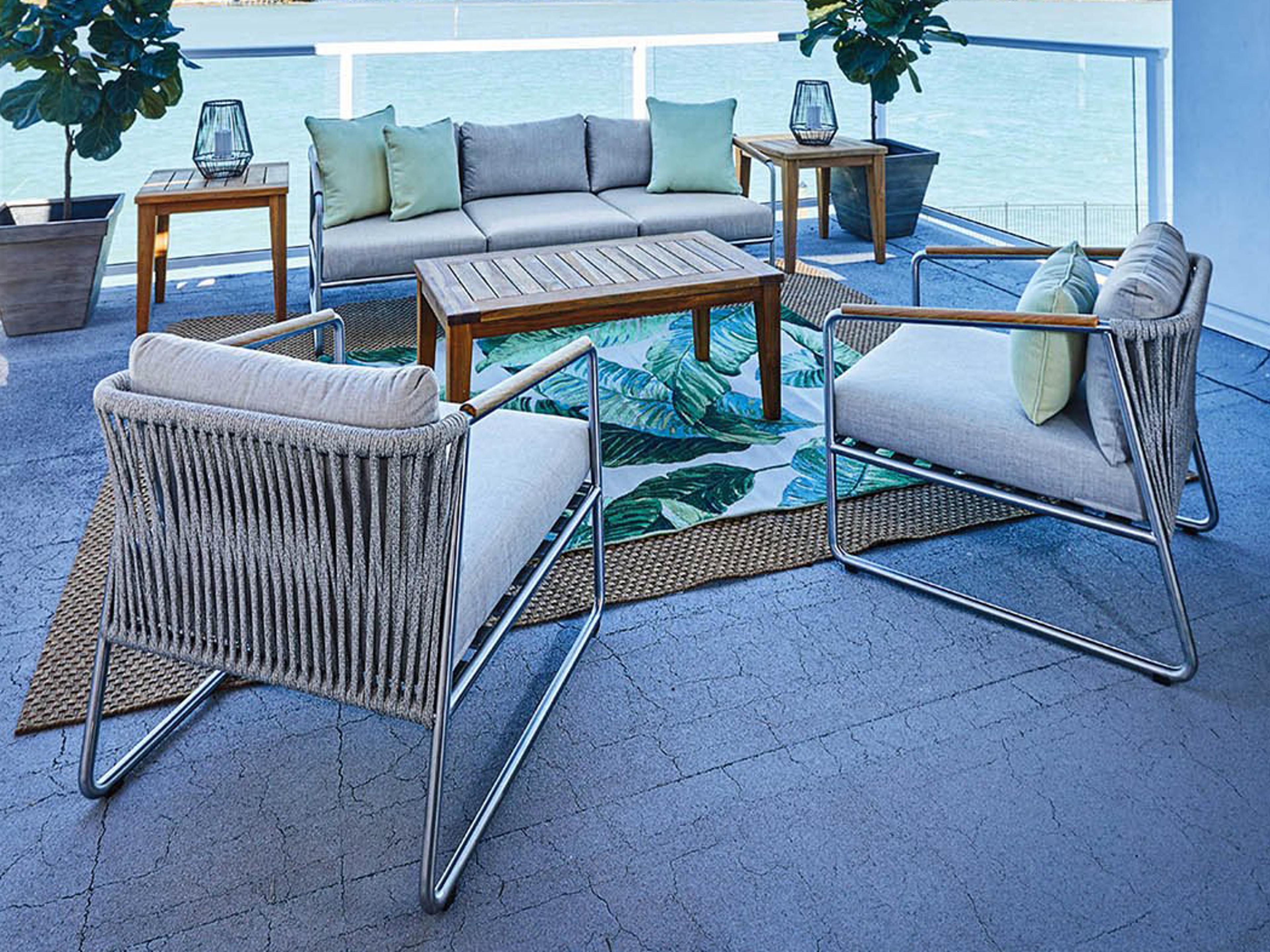Elevation Stainless Steel Outdoor Lounge Set