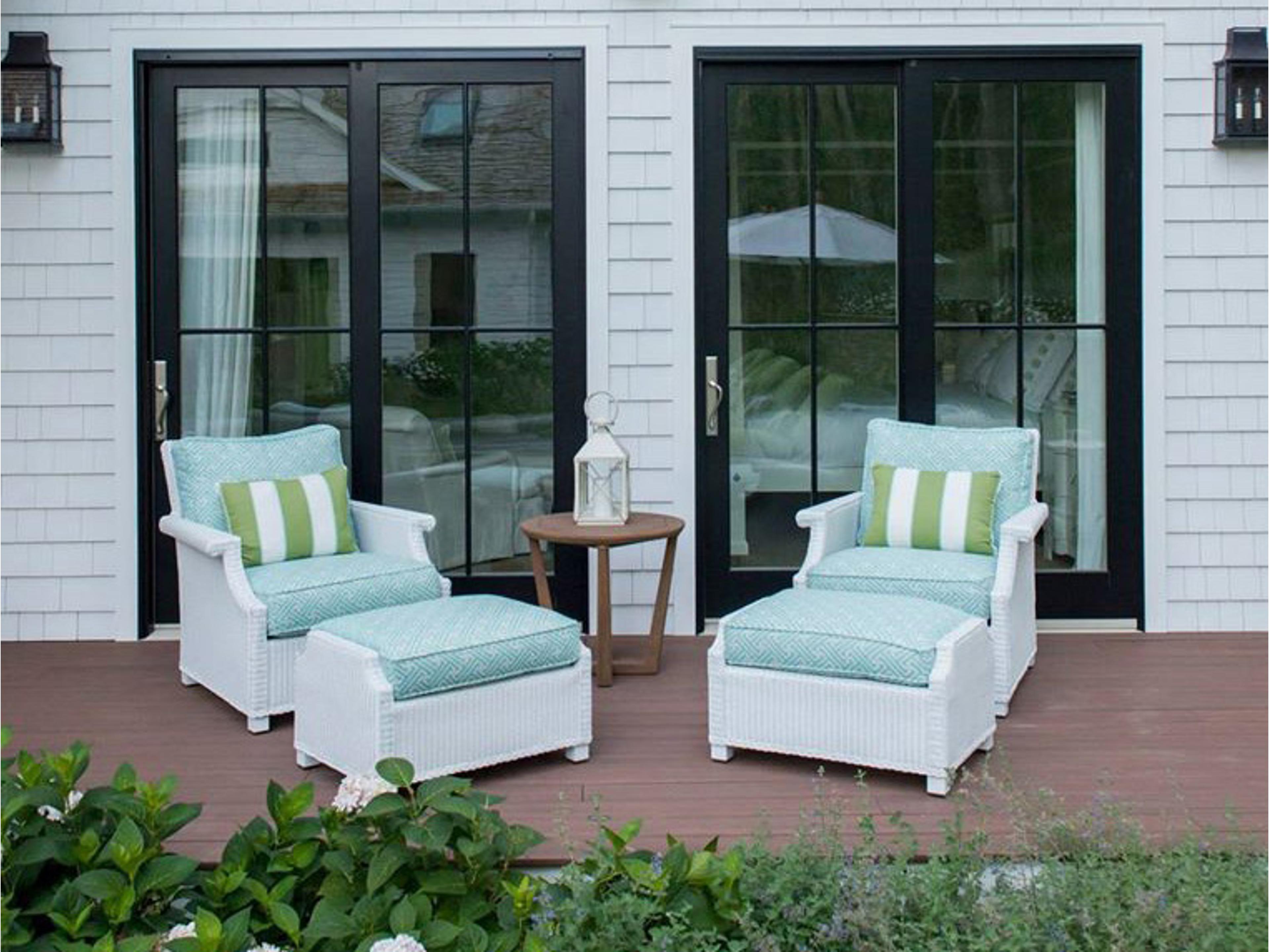 Hamptons Wicker Cushion Patio Lounge Set