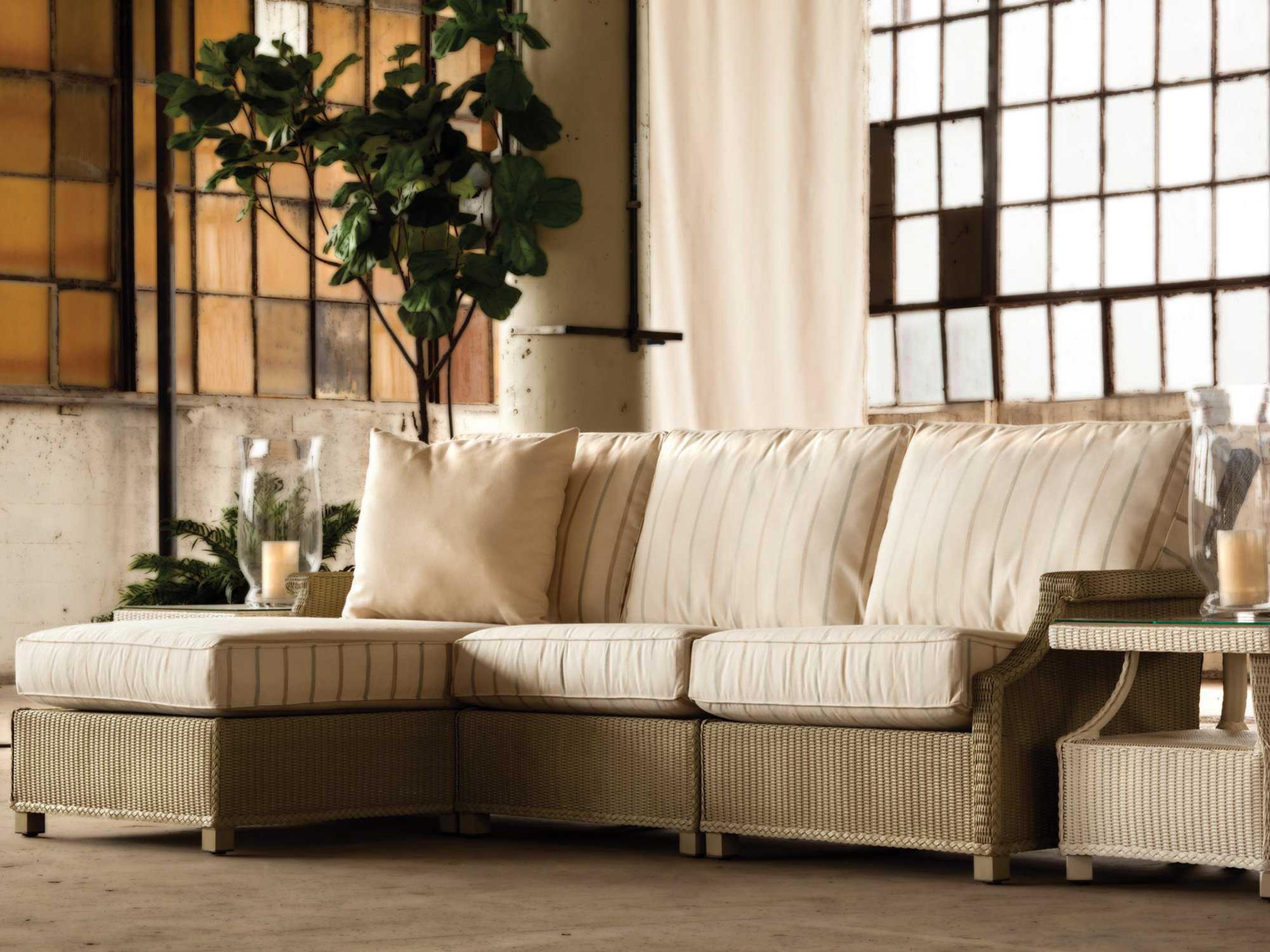Hamptons Wicker Sectional Outdoor Lounge Set
