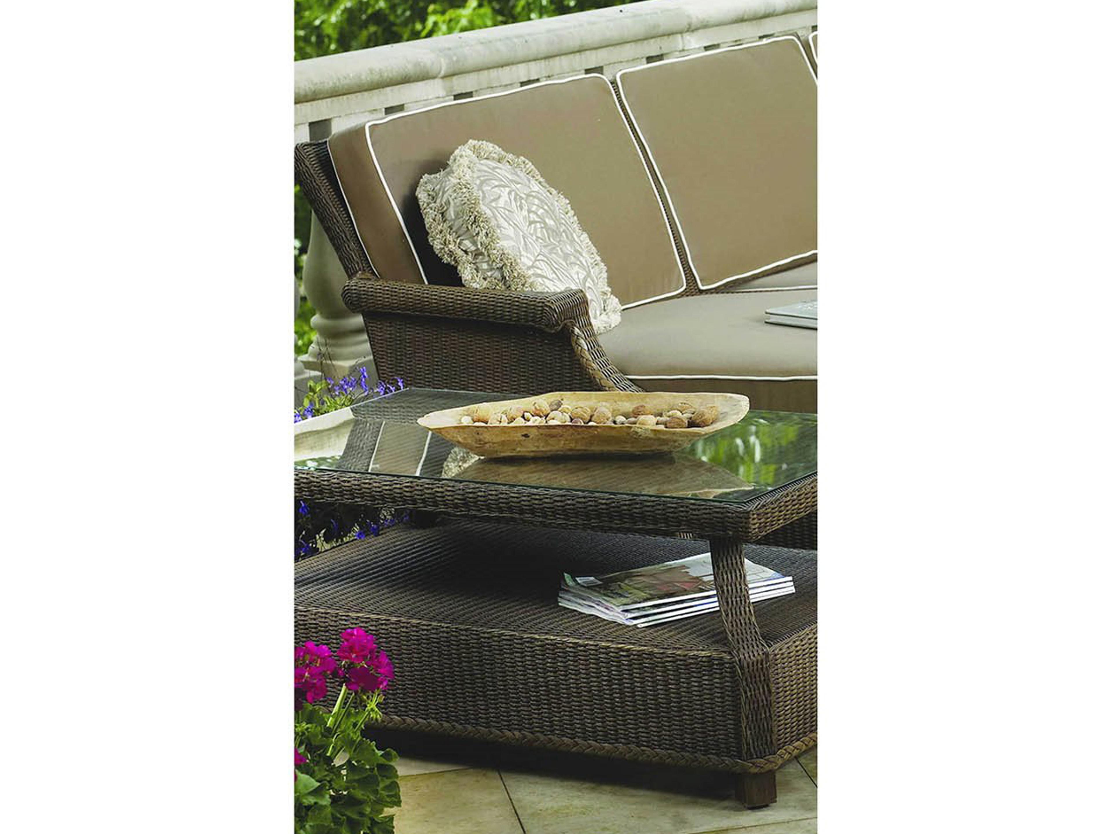 Hamptons Wicker Cushion Outdoor Patio Lounge Set