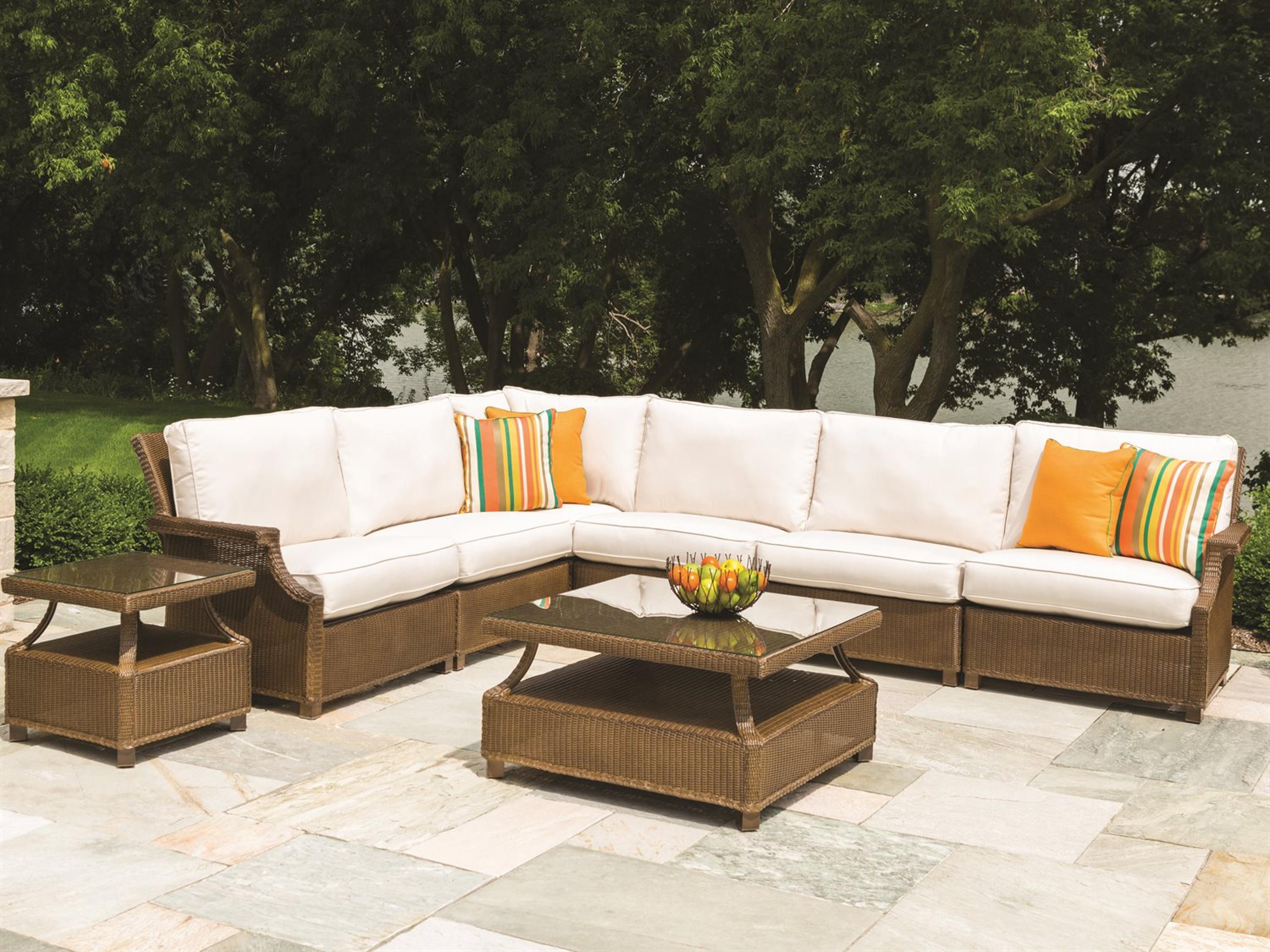Hamptons Wicker Sectional Outdoor Lounge Set