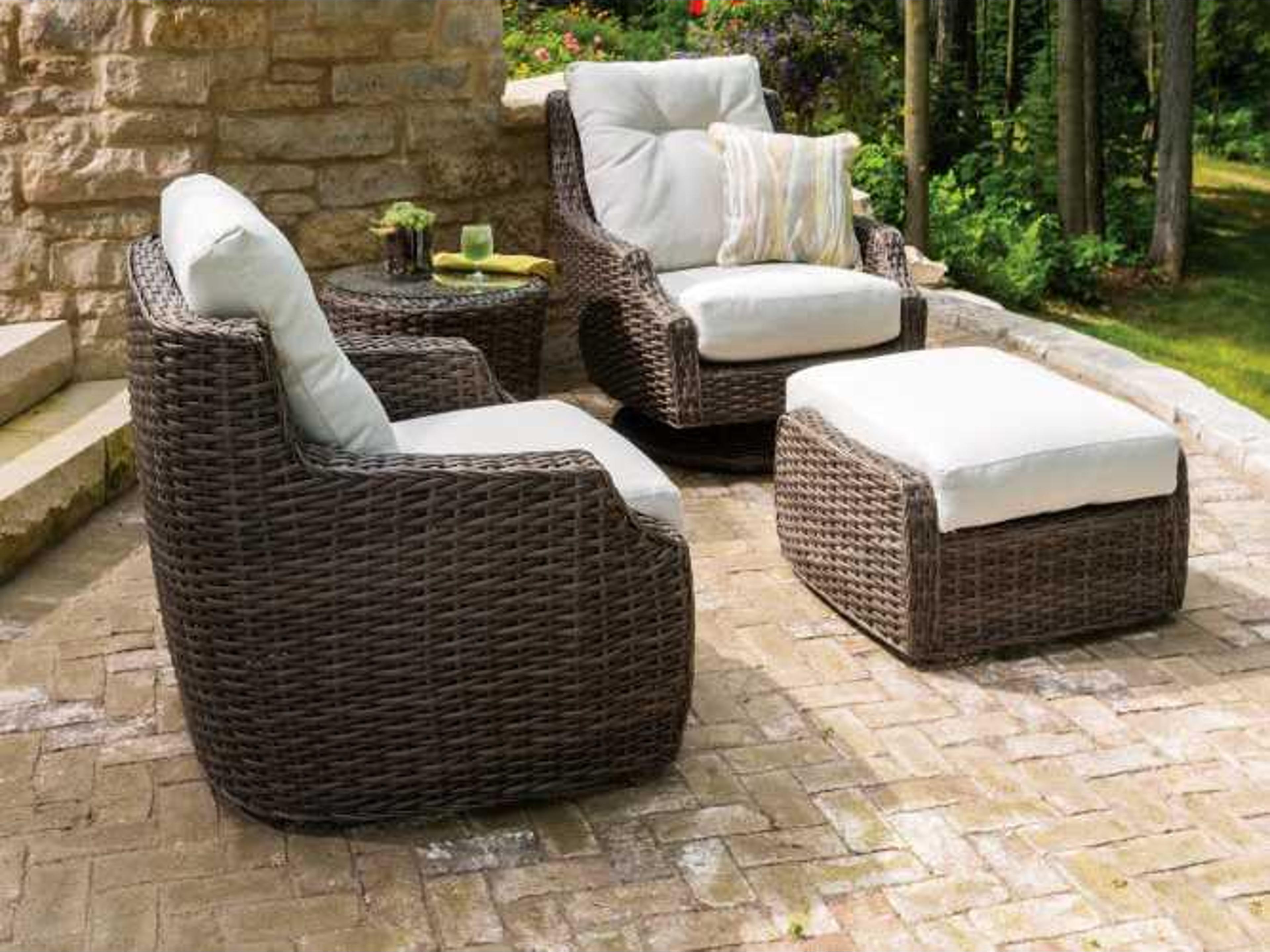 Largo Wicker Outdoor Patio Lounge Set