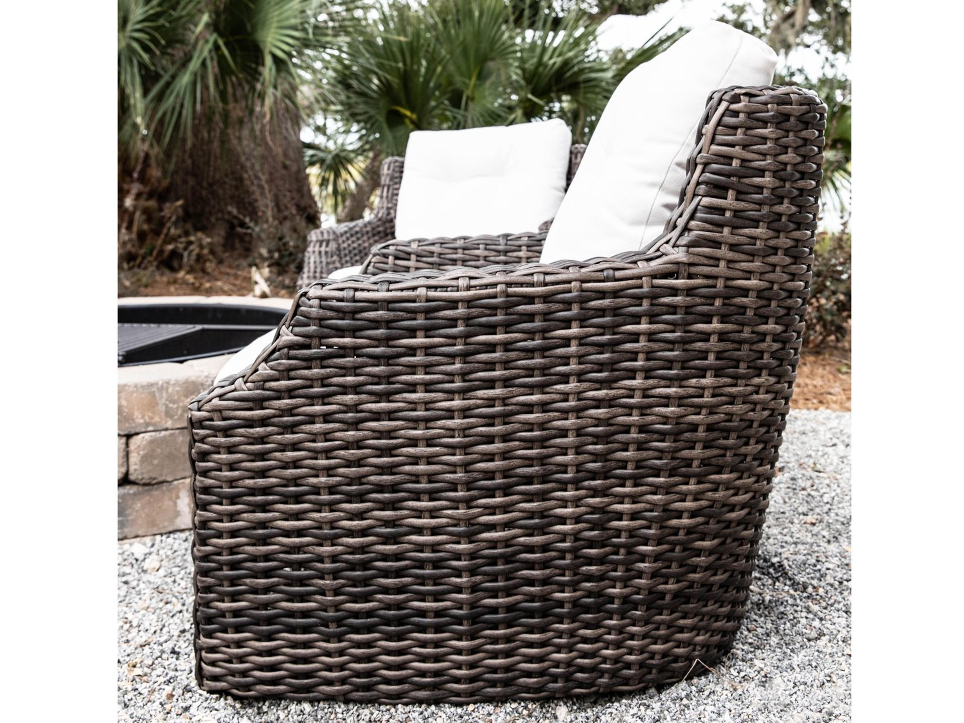 Lloyd Flanders Largo Wicker Firepit Outdoor Lounge Set