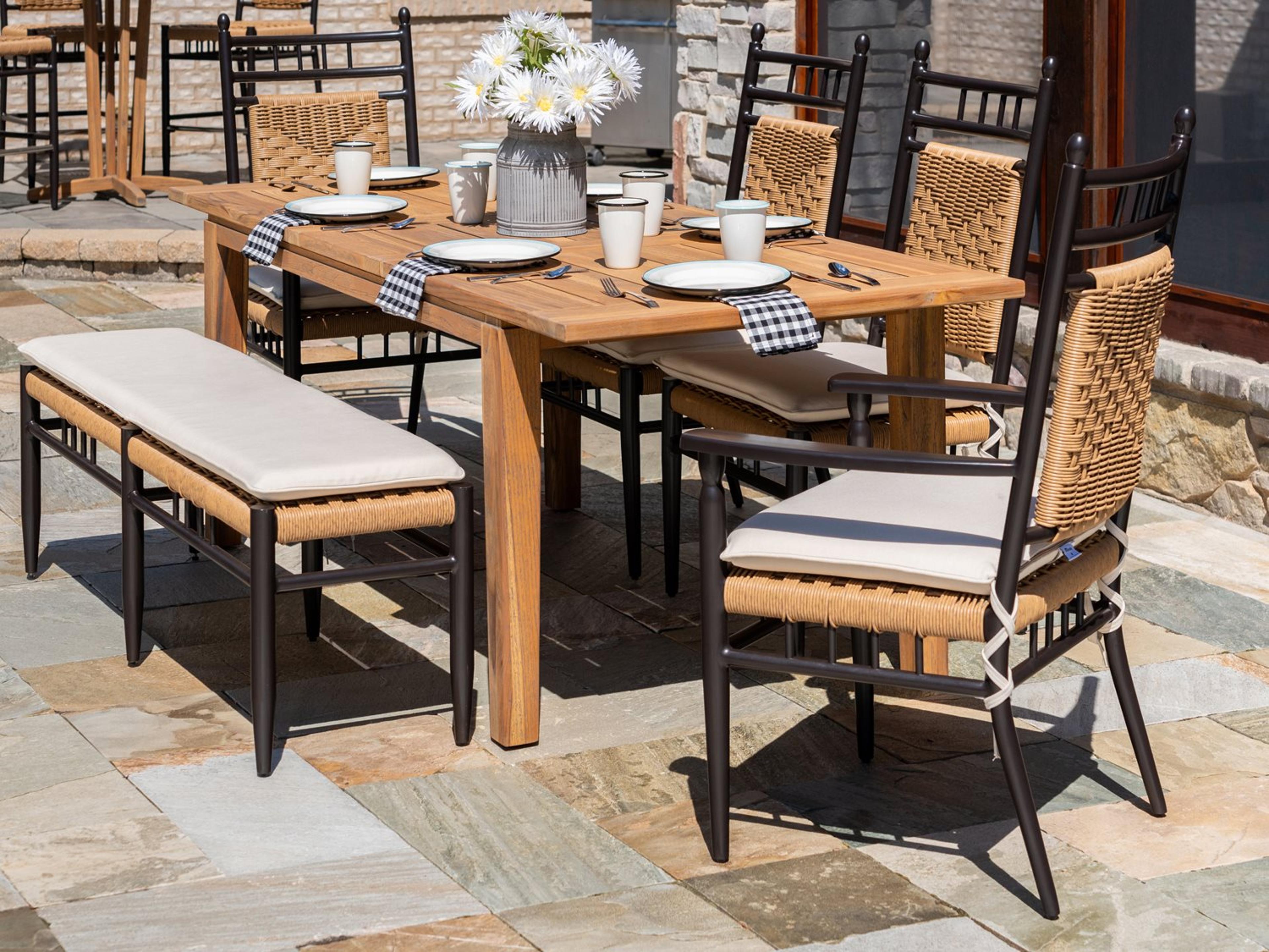 Low Country Wicker Patio Dining Set