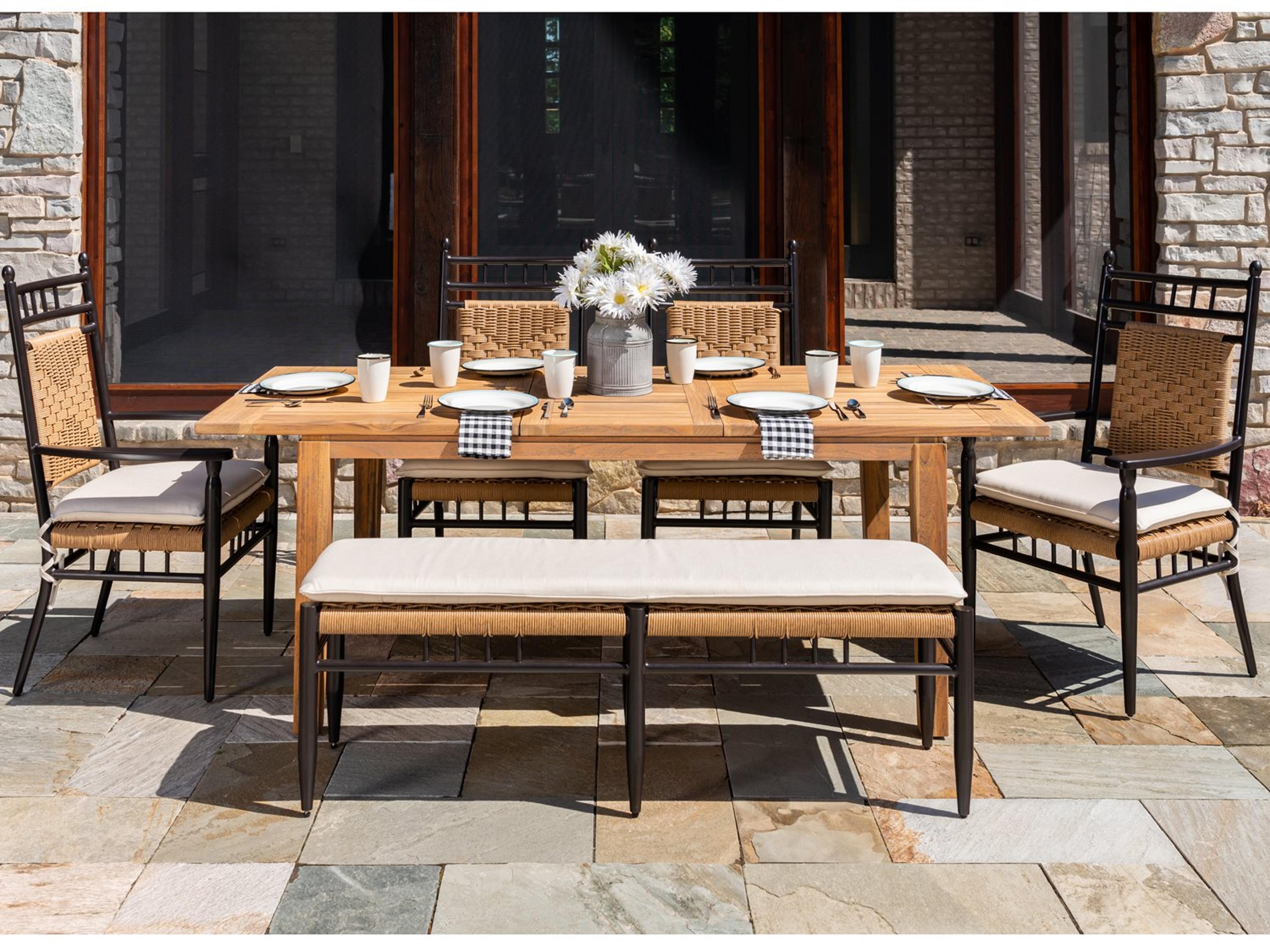 Low Country Wicker Outdoor Dining Set