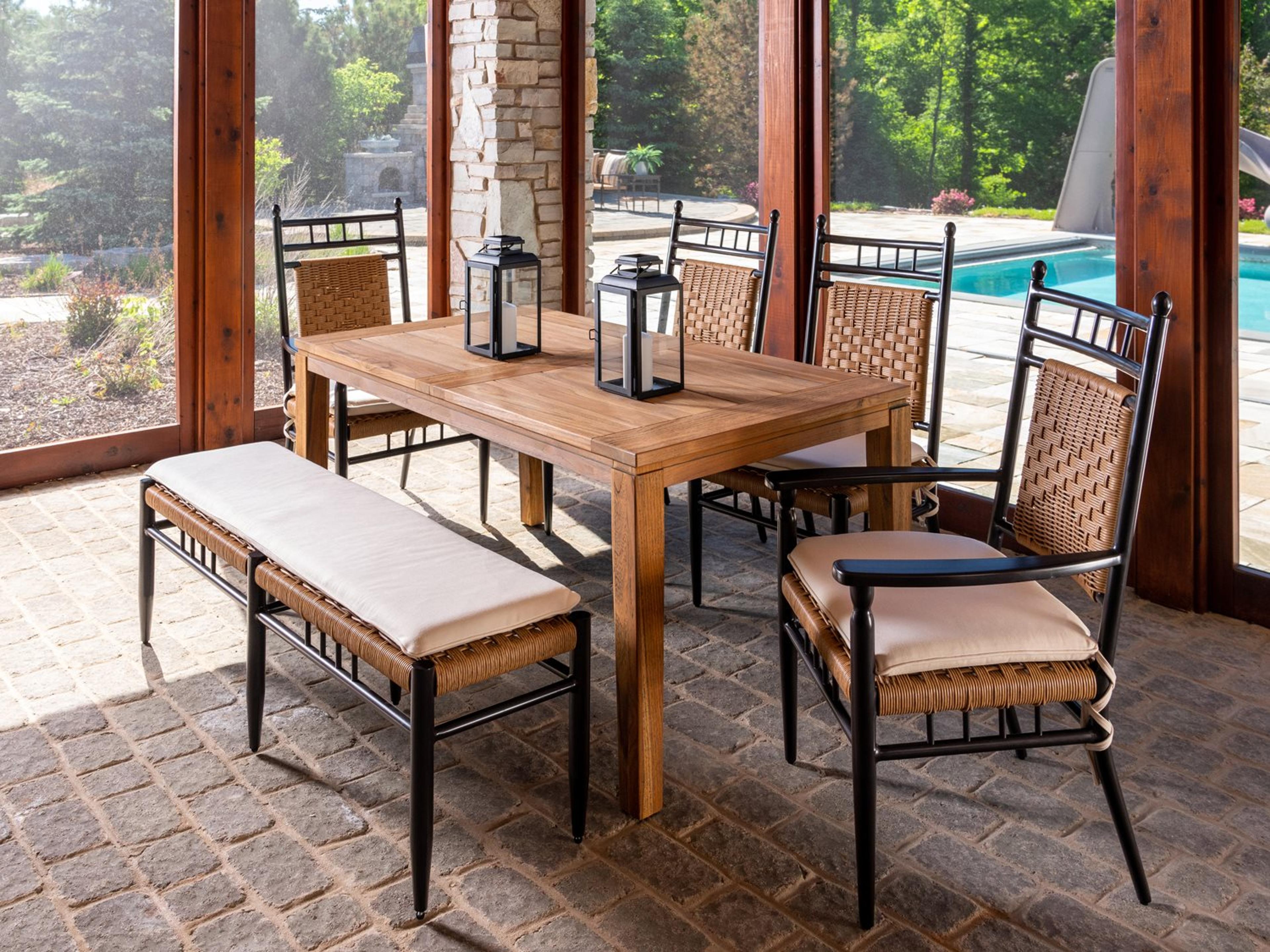 Low Country Wicker Outdoor Patio Dining Set