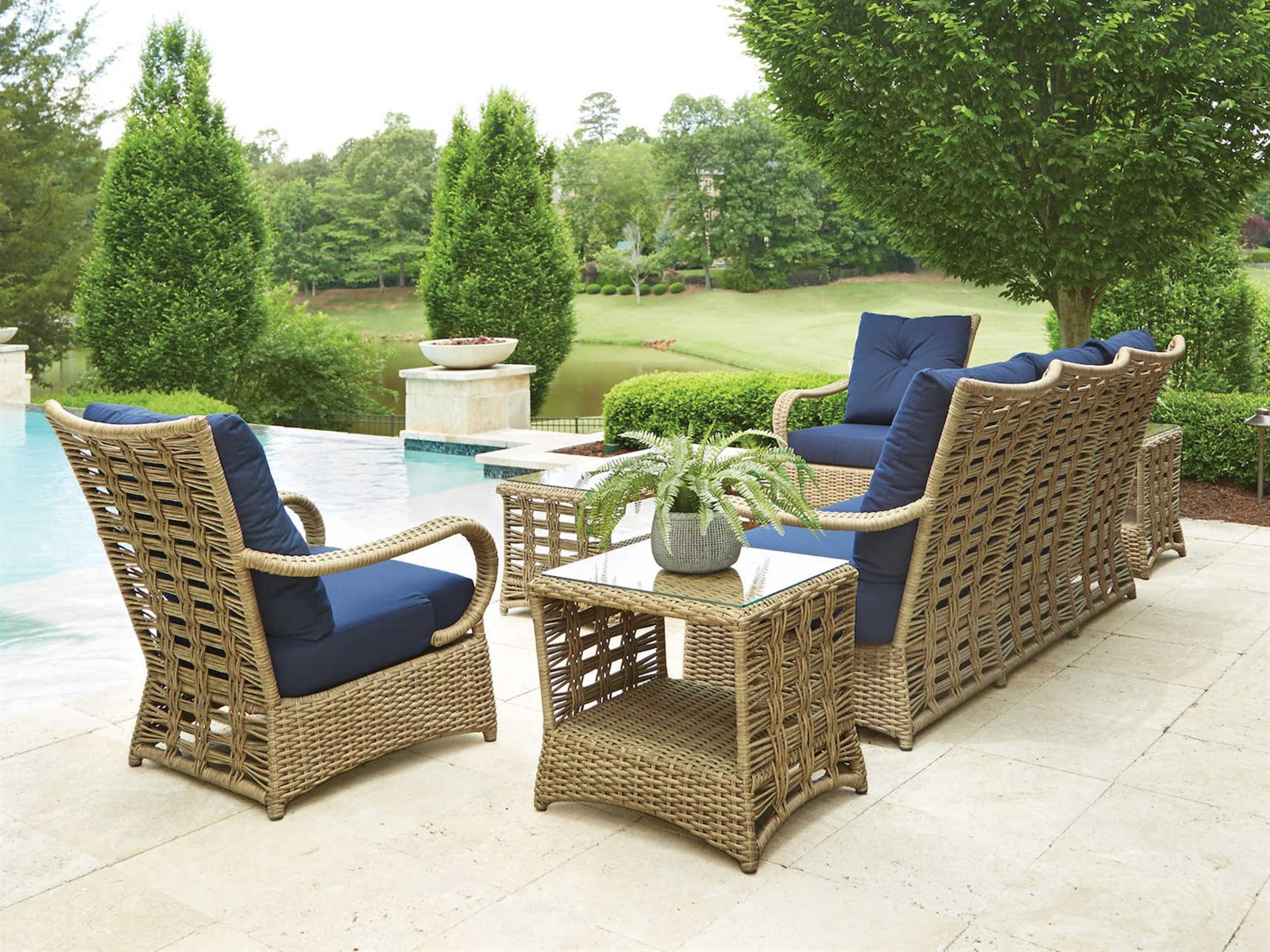 Magnolia Wicker Patio Lounge Set