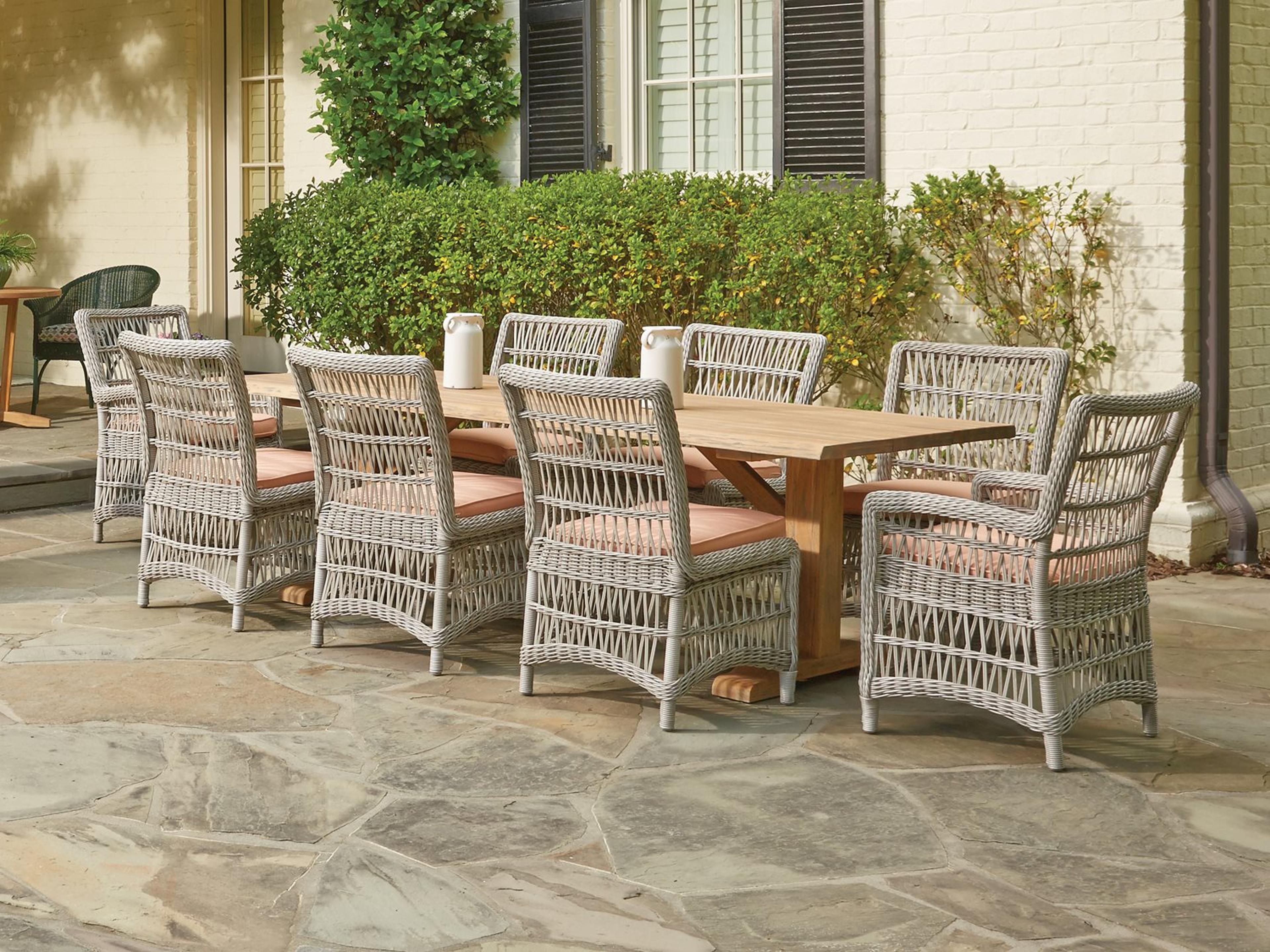 Mackinac Wicker Outdoor Patio Dining Set