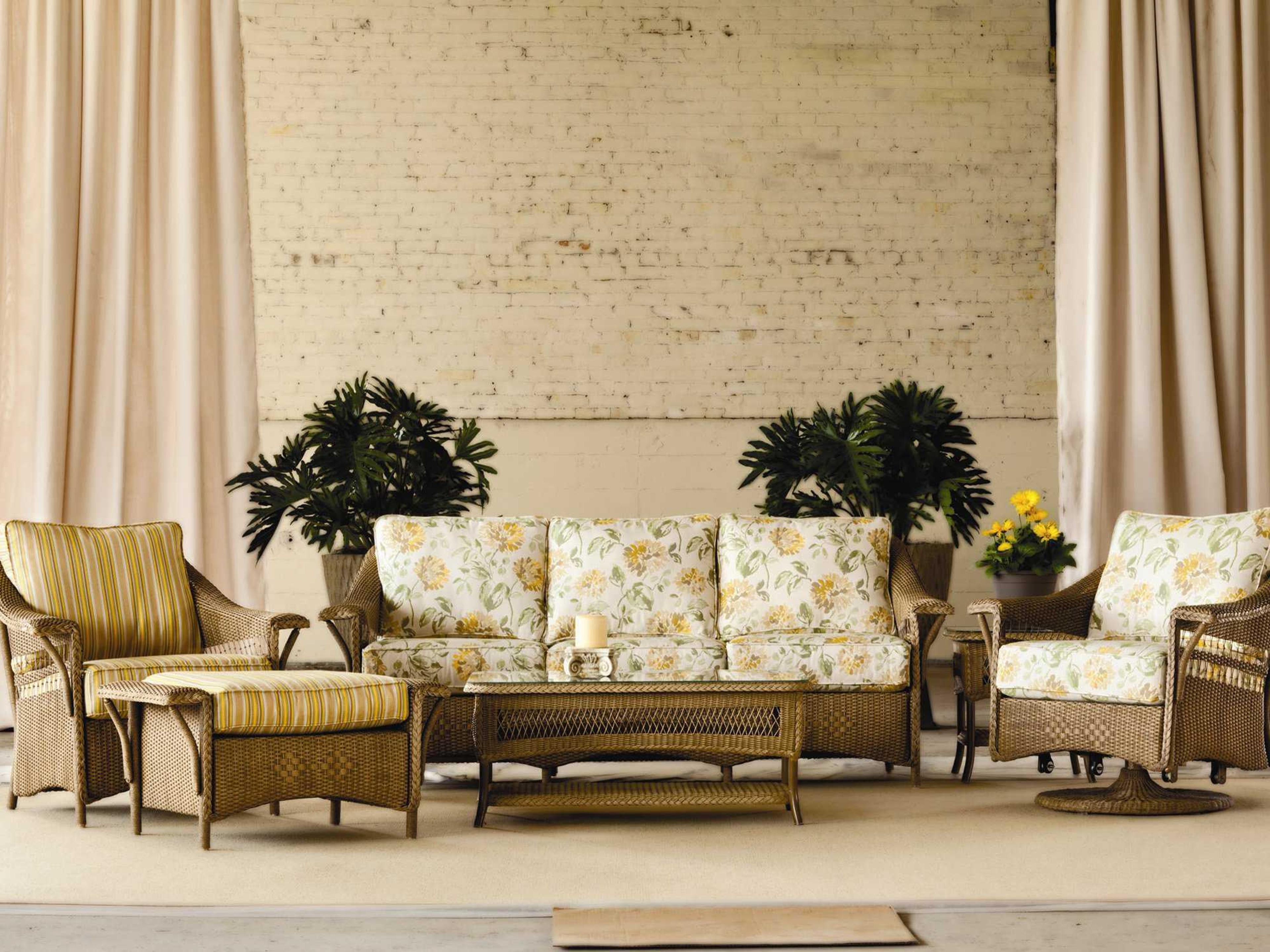 Nantucket Wicker Patio Lounge Set