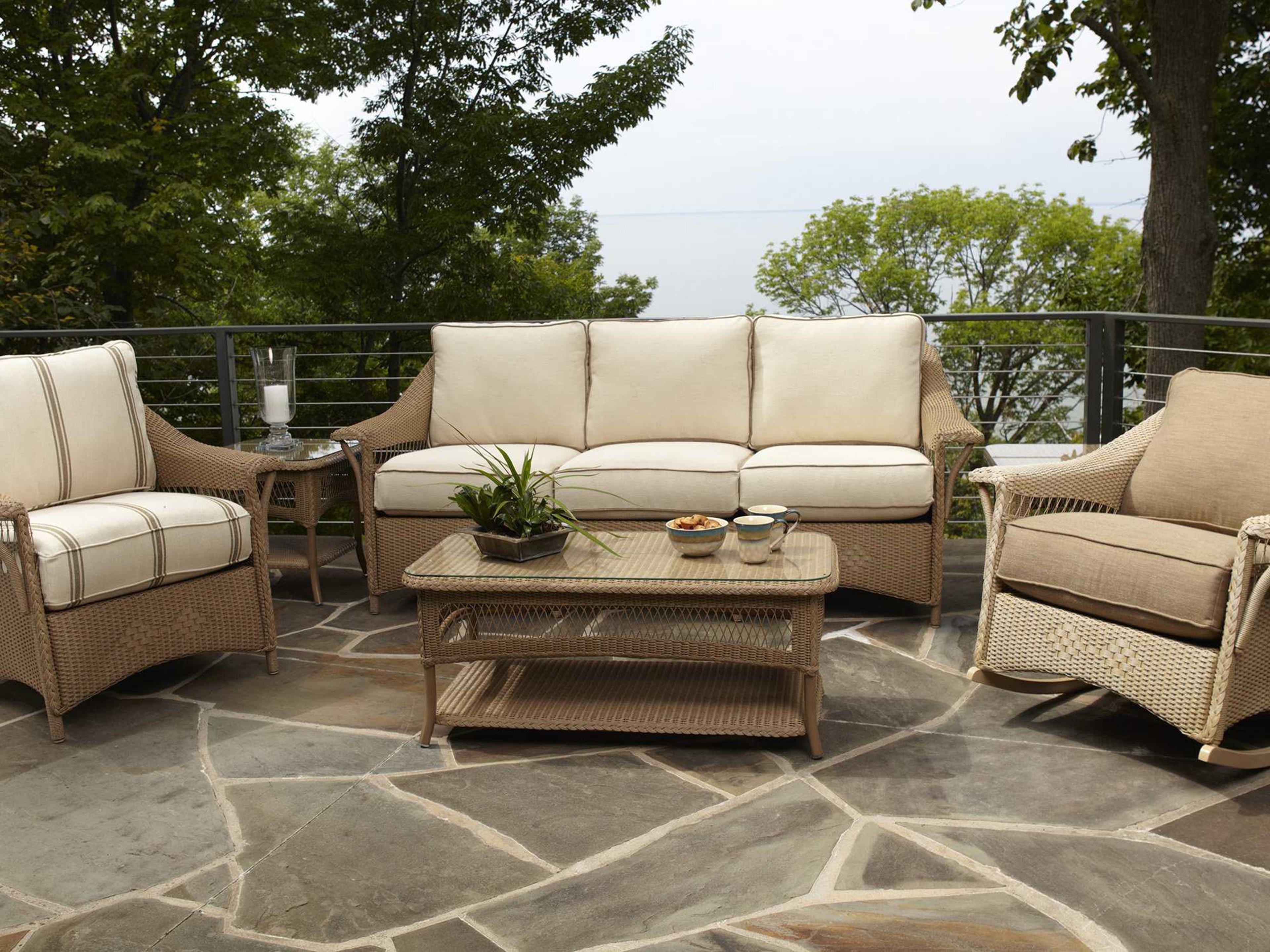 Nantucket Wicker Outdoor Lounge Set