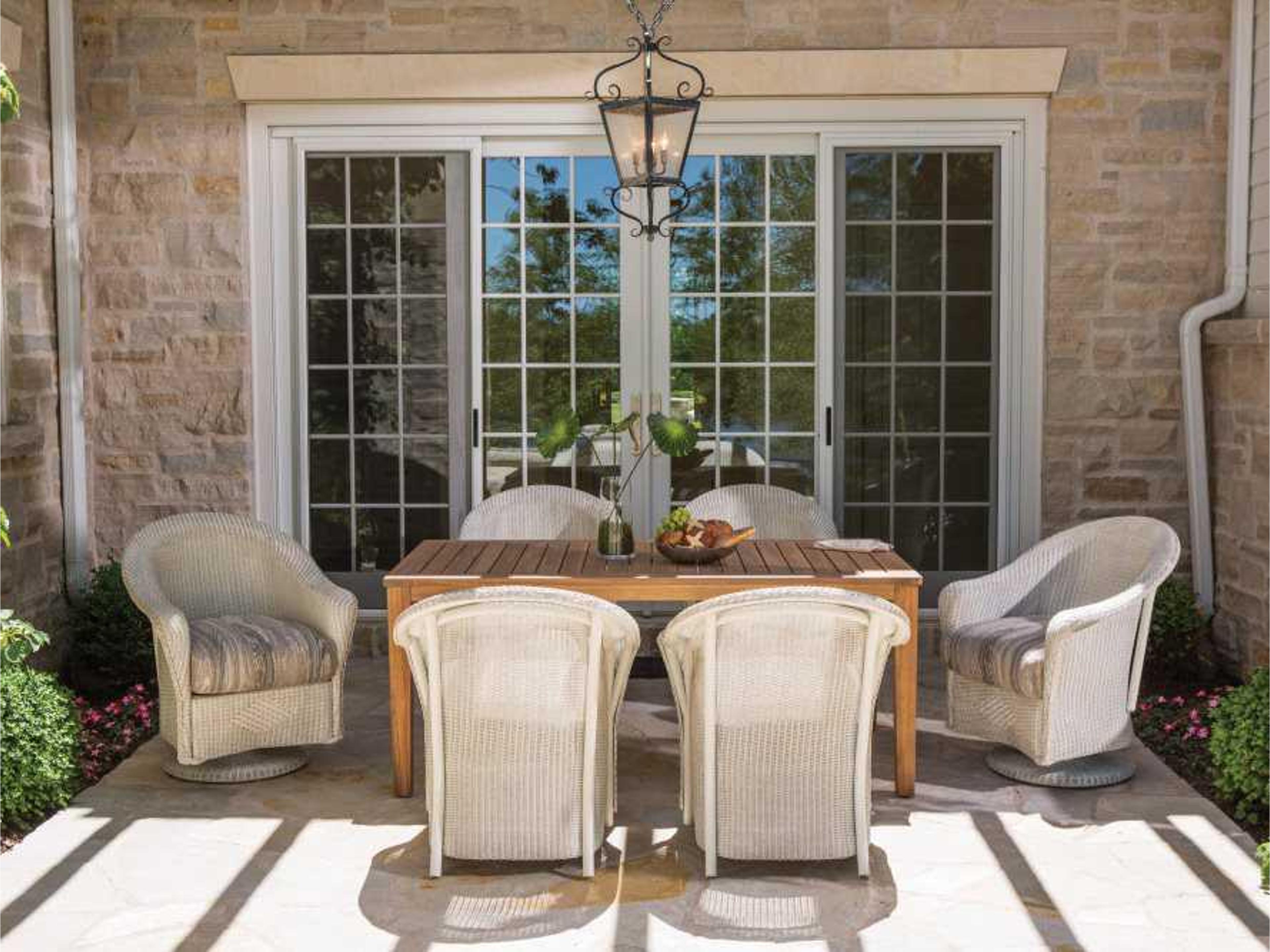 Reflections Wicker Outdoor Patio Dining Set