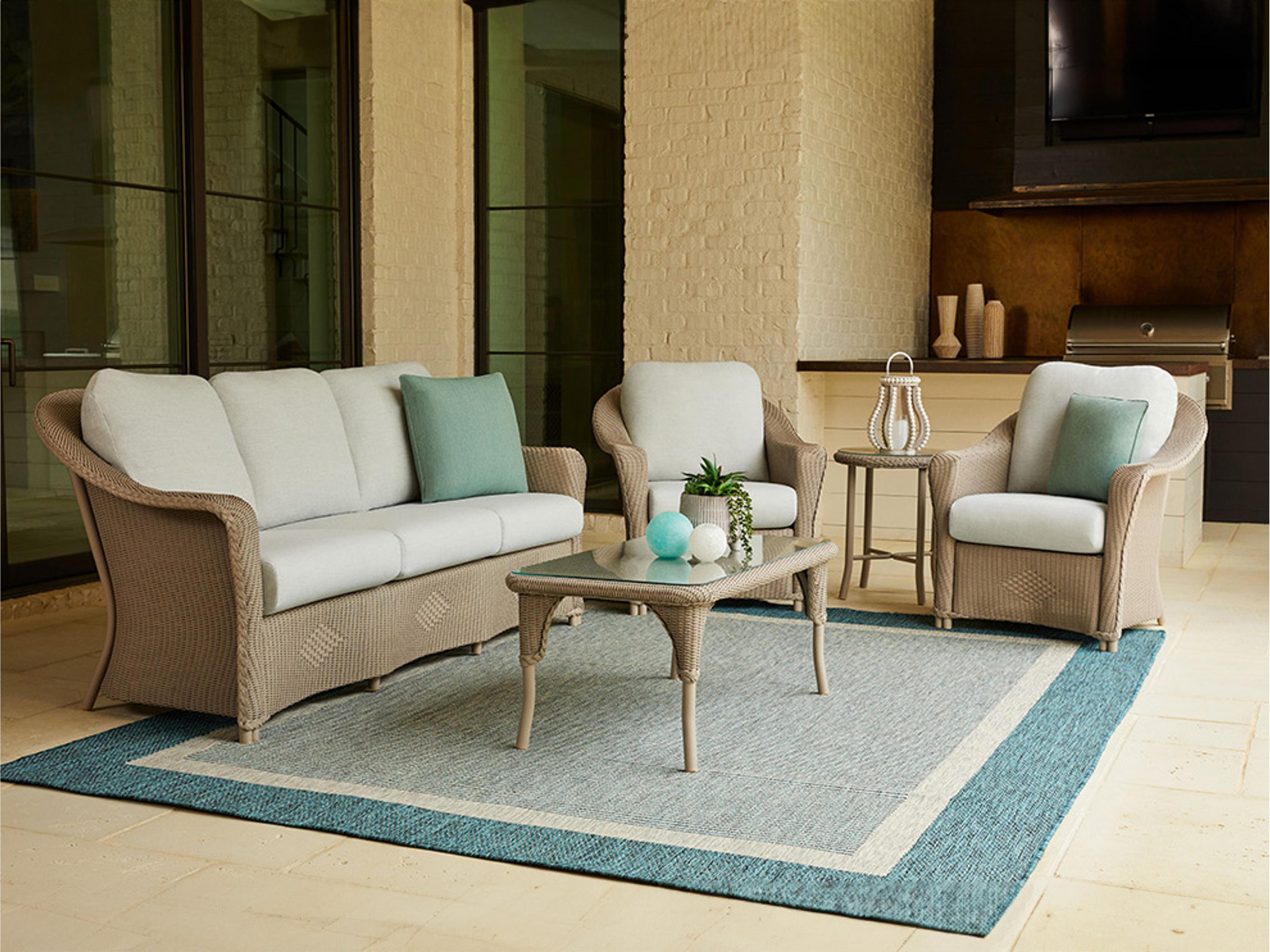 Reflections Wicker Cushion Patio Lounge Set