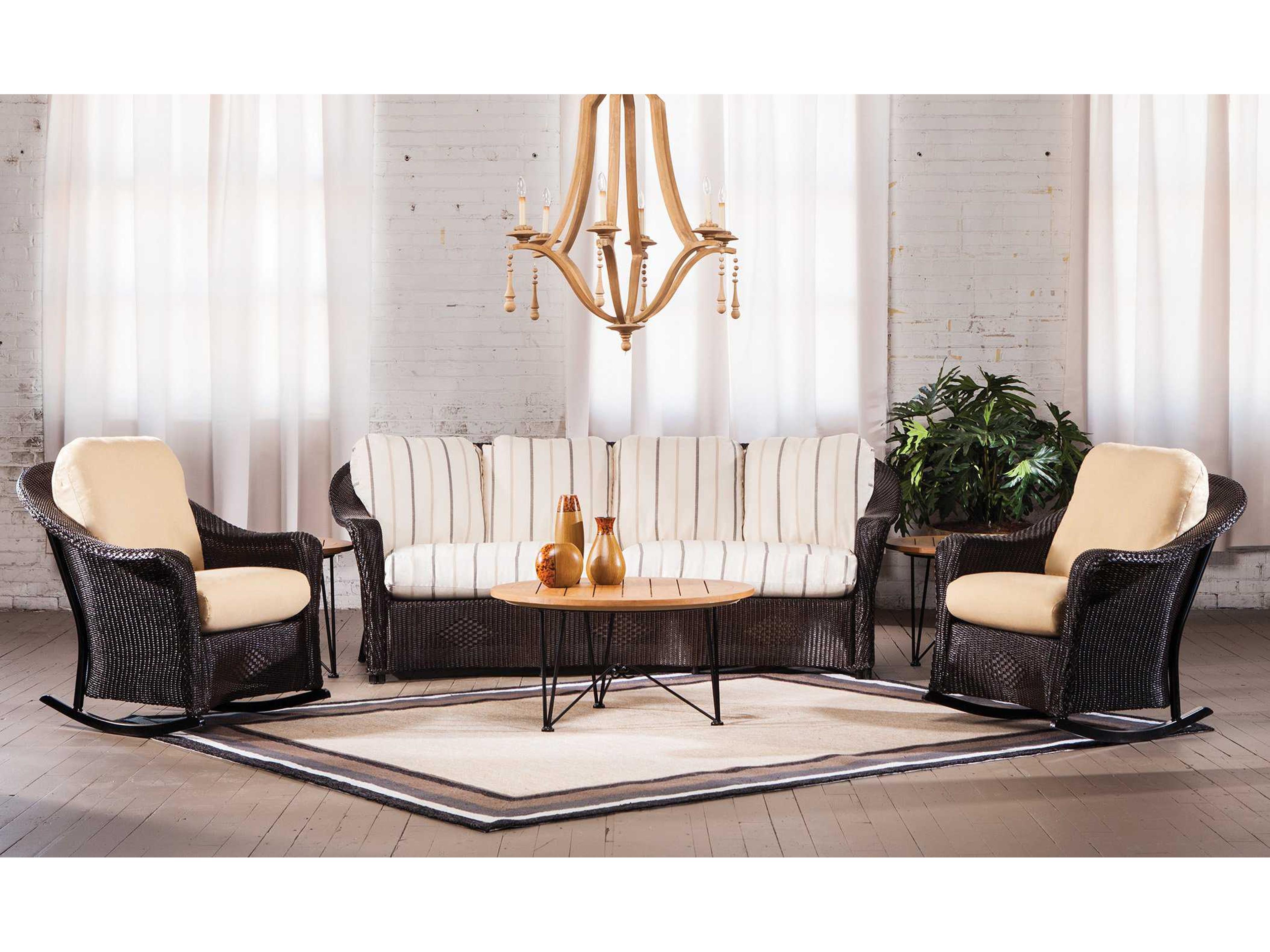 Reflections Wicker Cushion Outdoor Patio Lounge Set