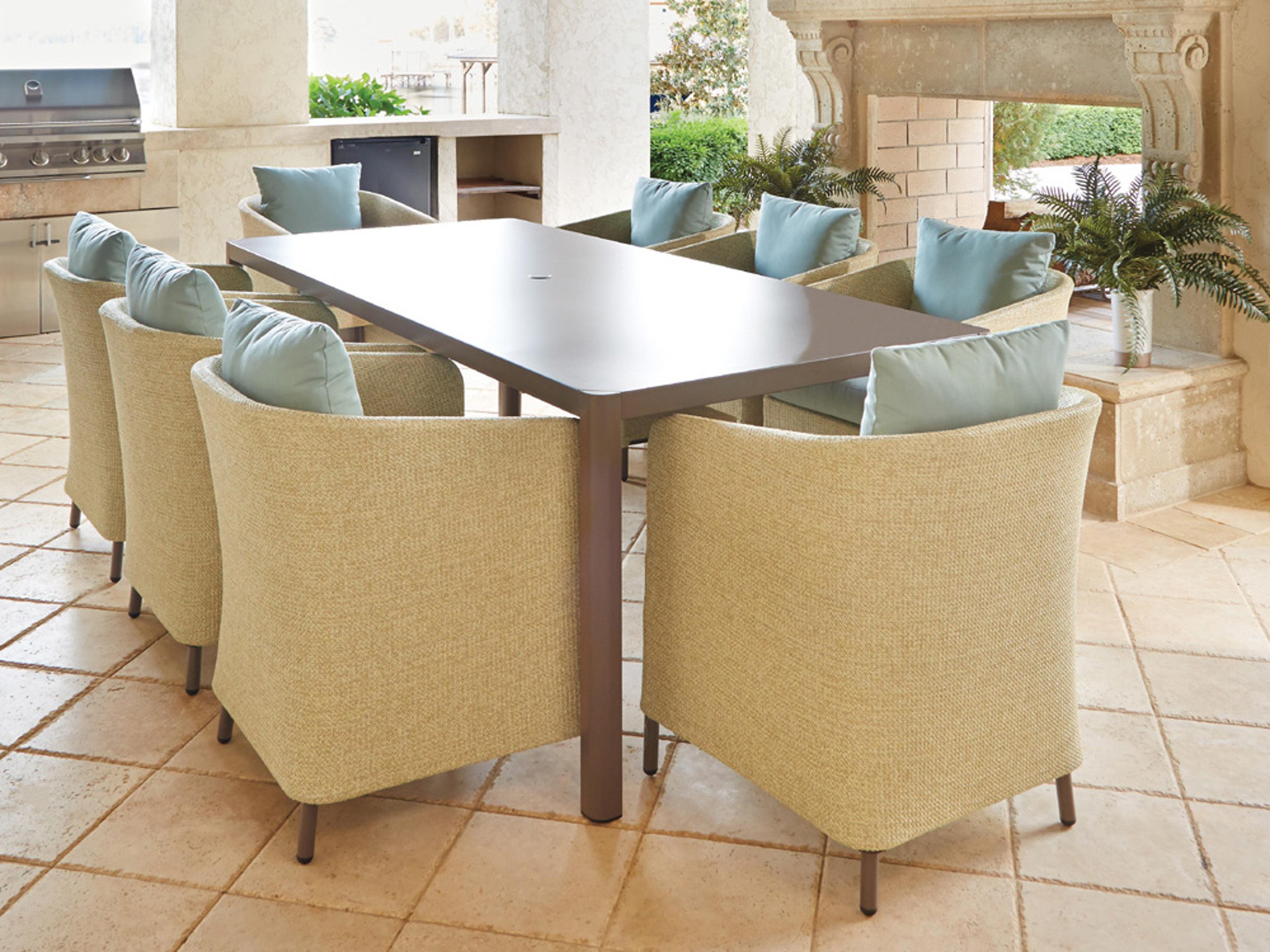 Verona Wicker Patio Dining Set