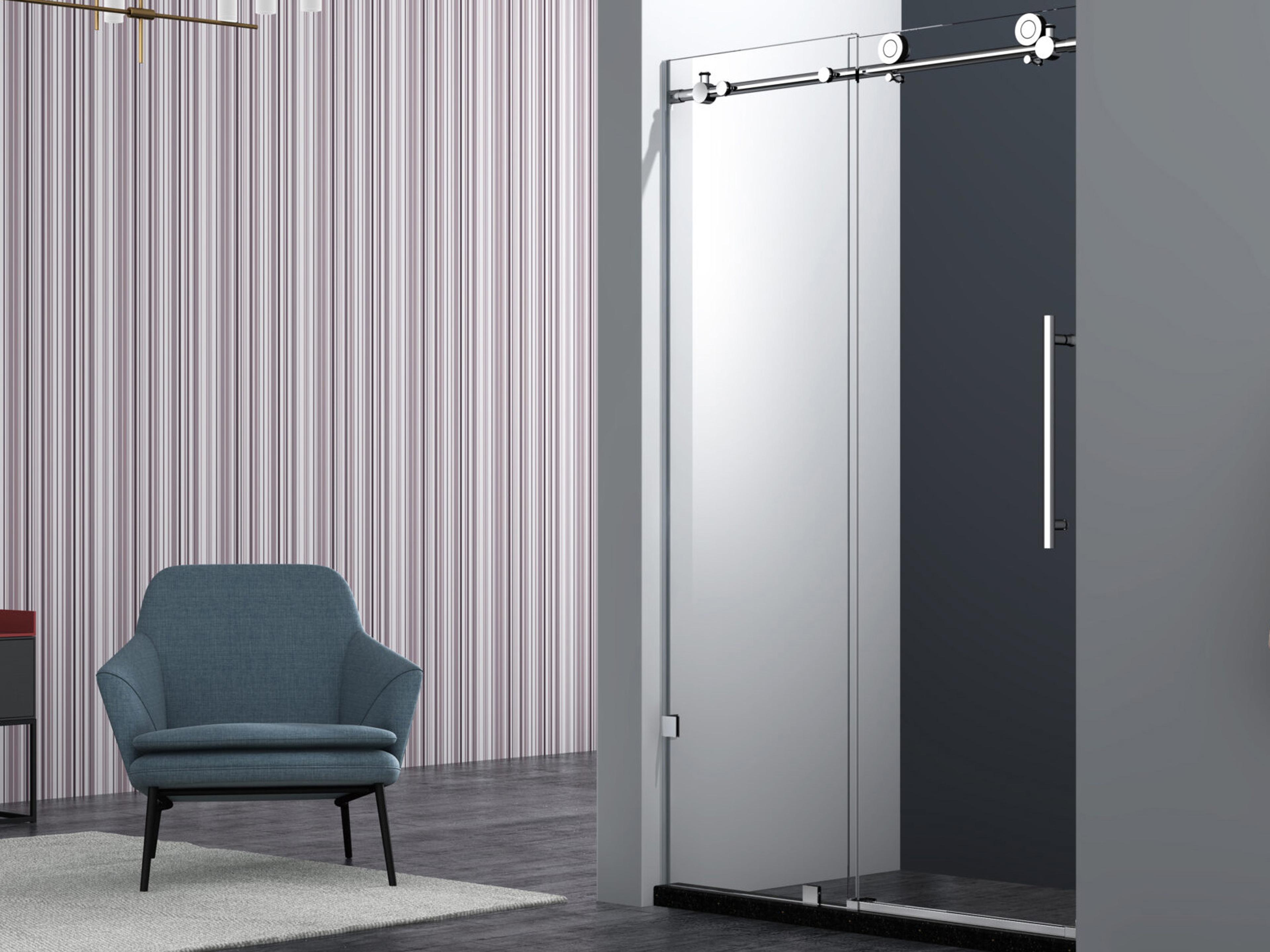 Gd Shower Door With Chrome Hardware