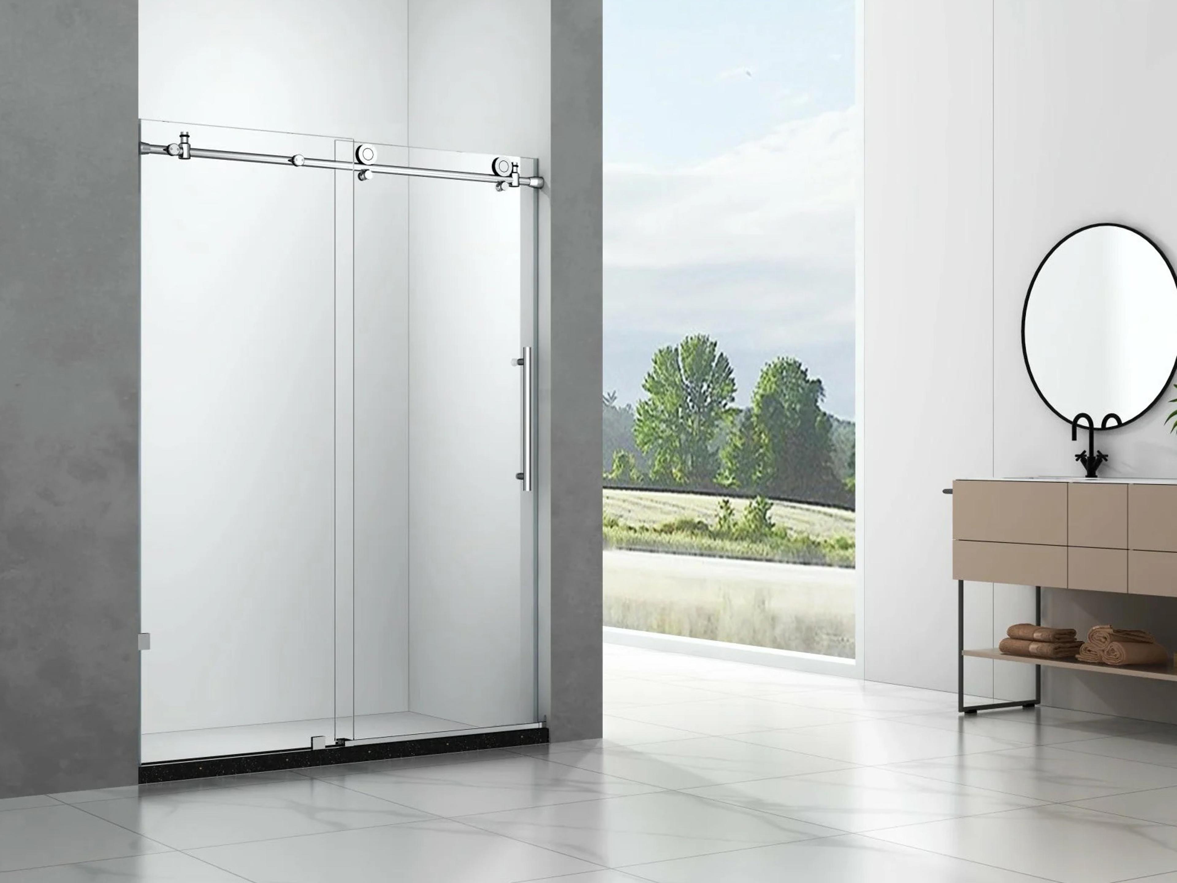 Gd Shower Door With Chrome Hardware