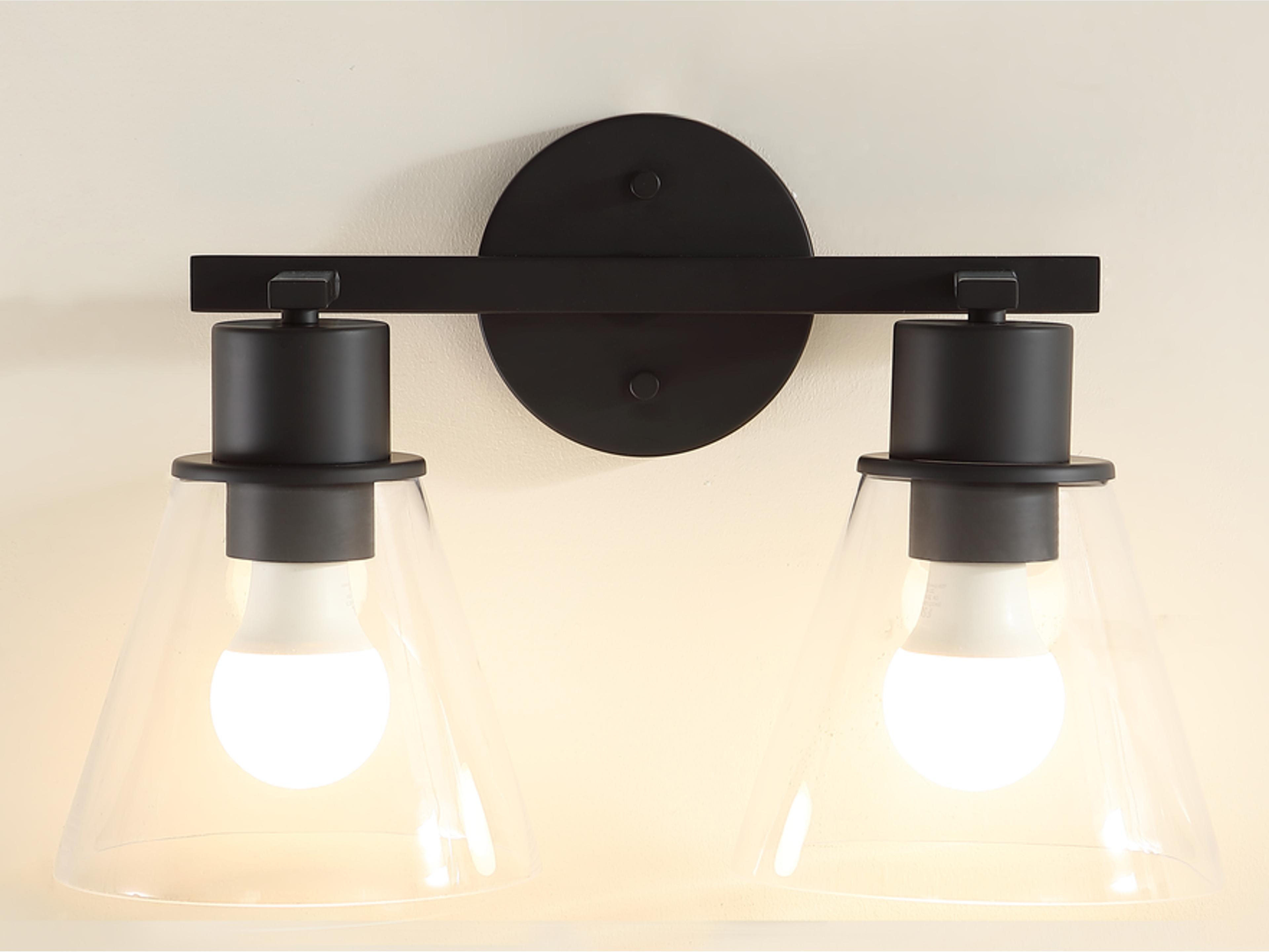 Lm Lighting Oil Rubber Black Vanity Light