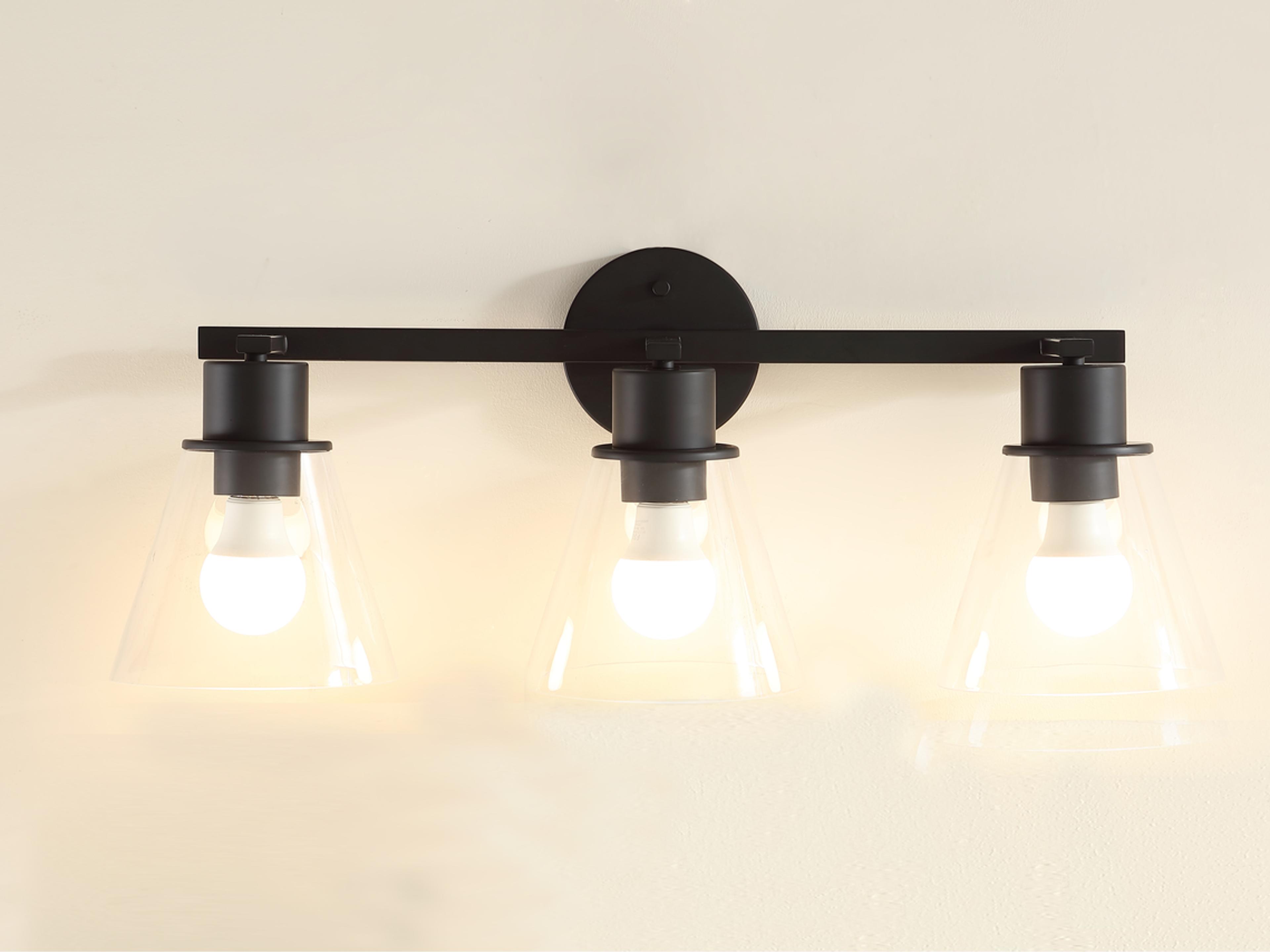 Lm Lighting Oil Rubber Black Vanity Light