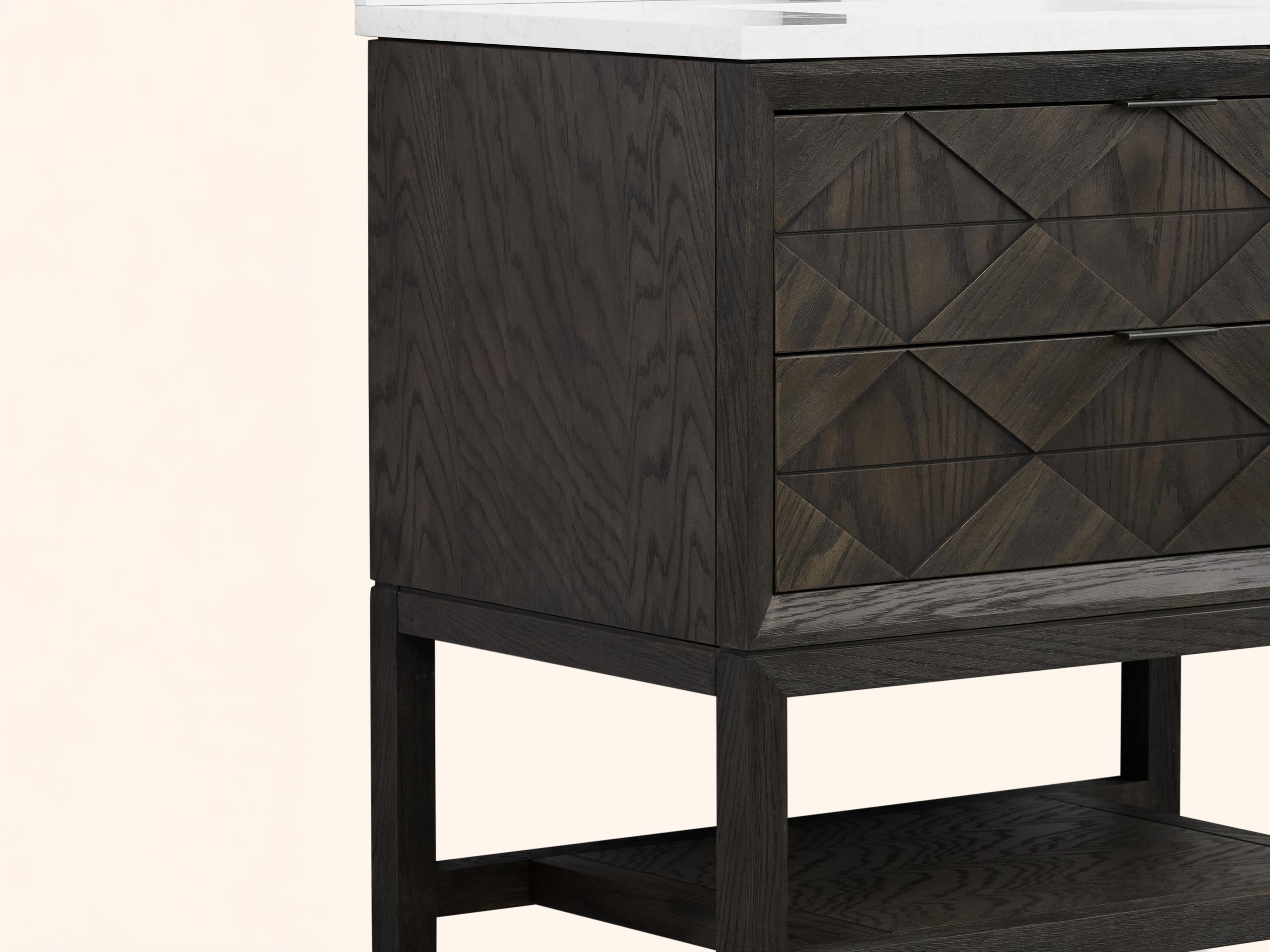 Legion Furniture Wh Series Brown Oak Vanity