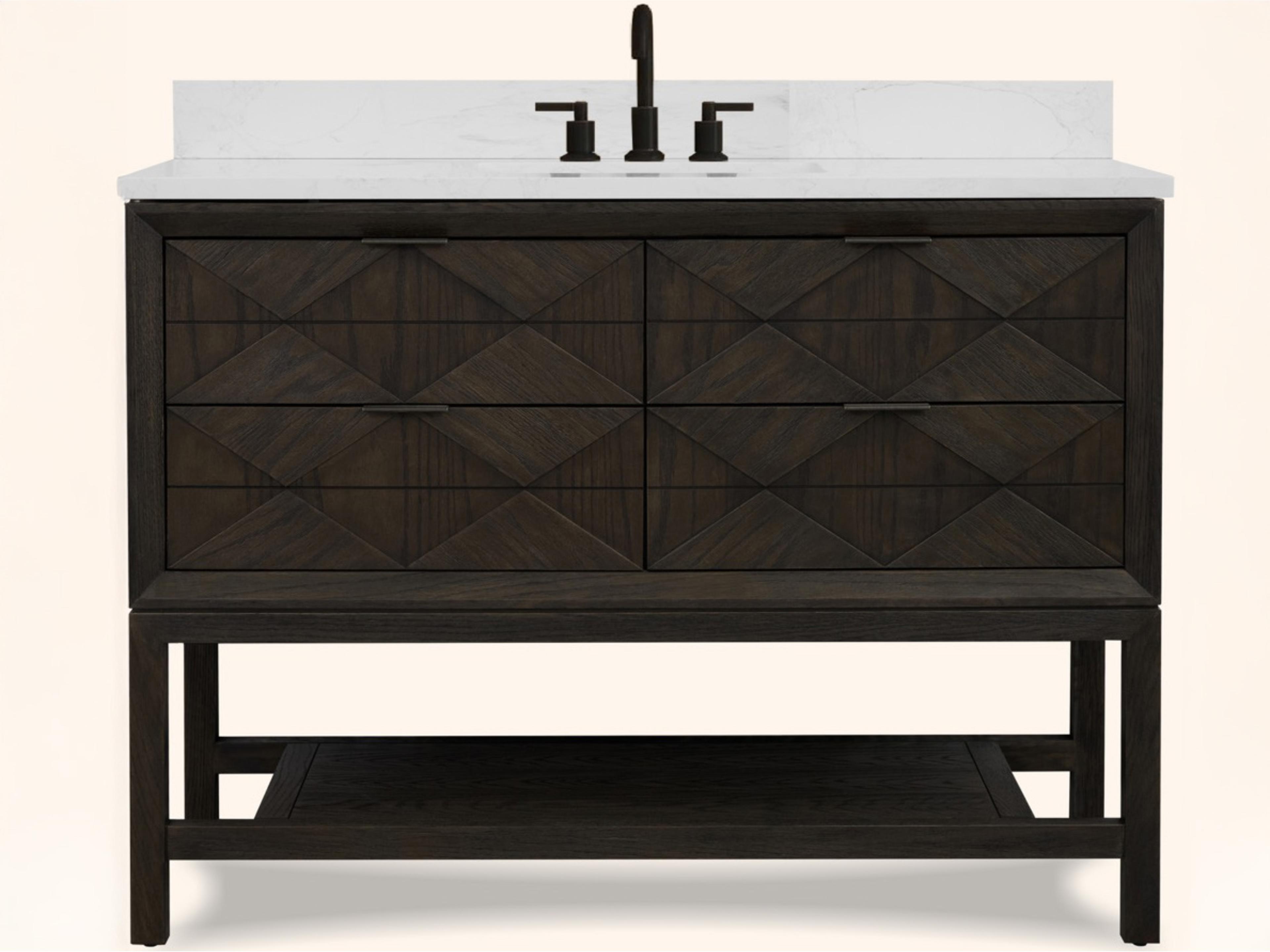 Legion Furniture Wh Series Brown Oak Vanity