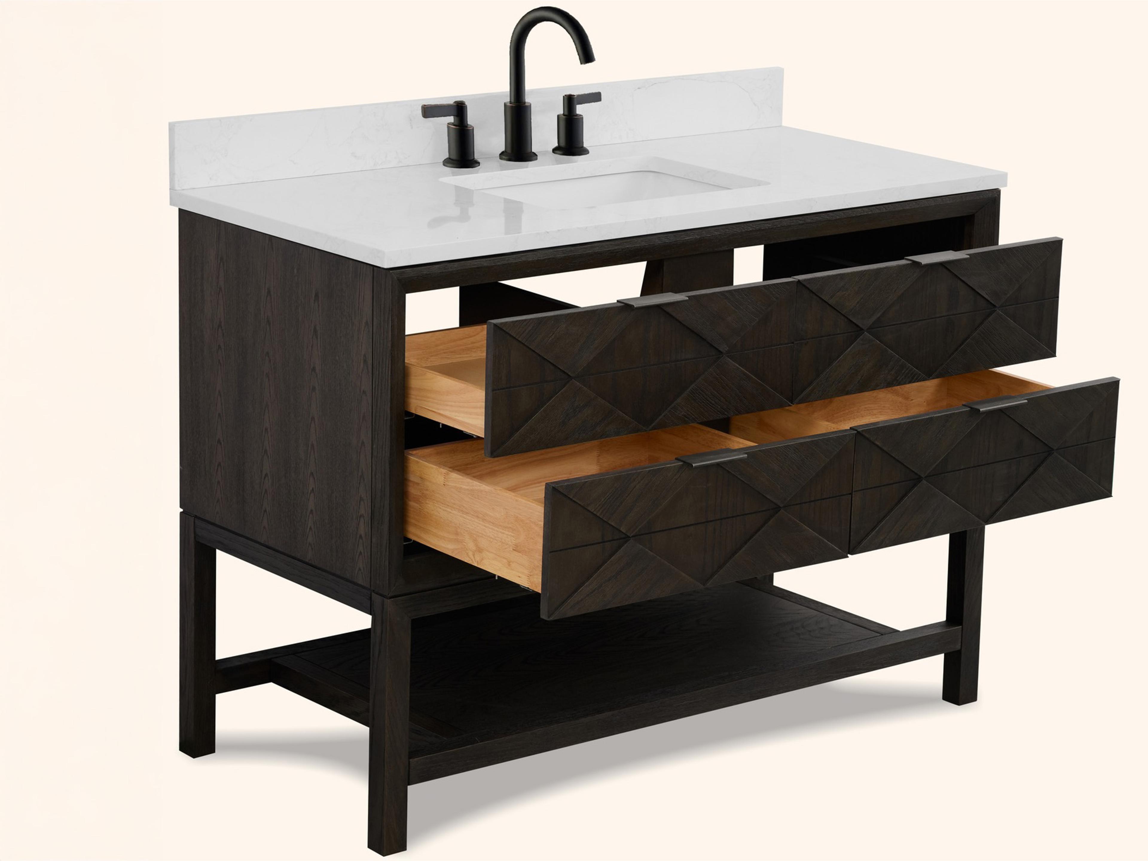 Legion Furniture Wh Series Brown Oak Vanity