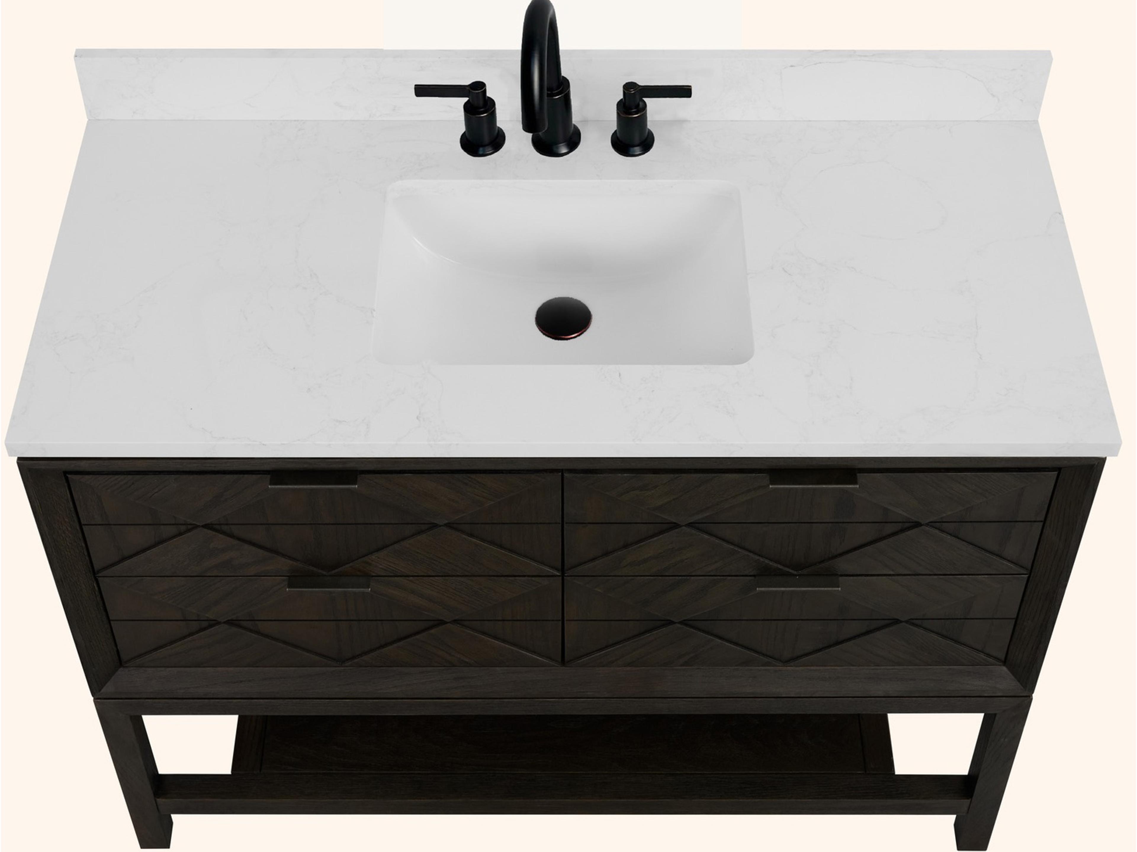 Legion Furniture Wh Series Brown Oak Vanity